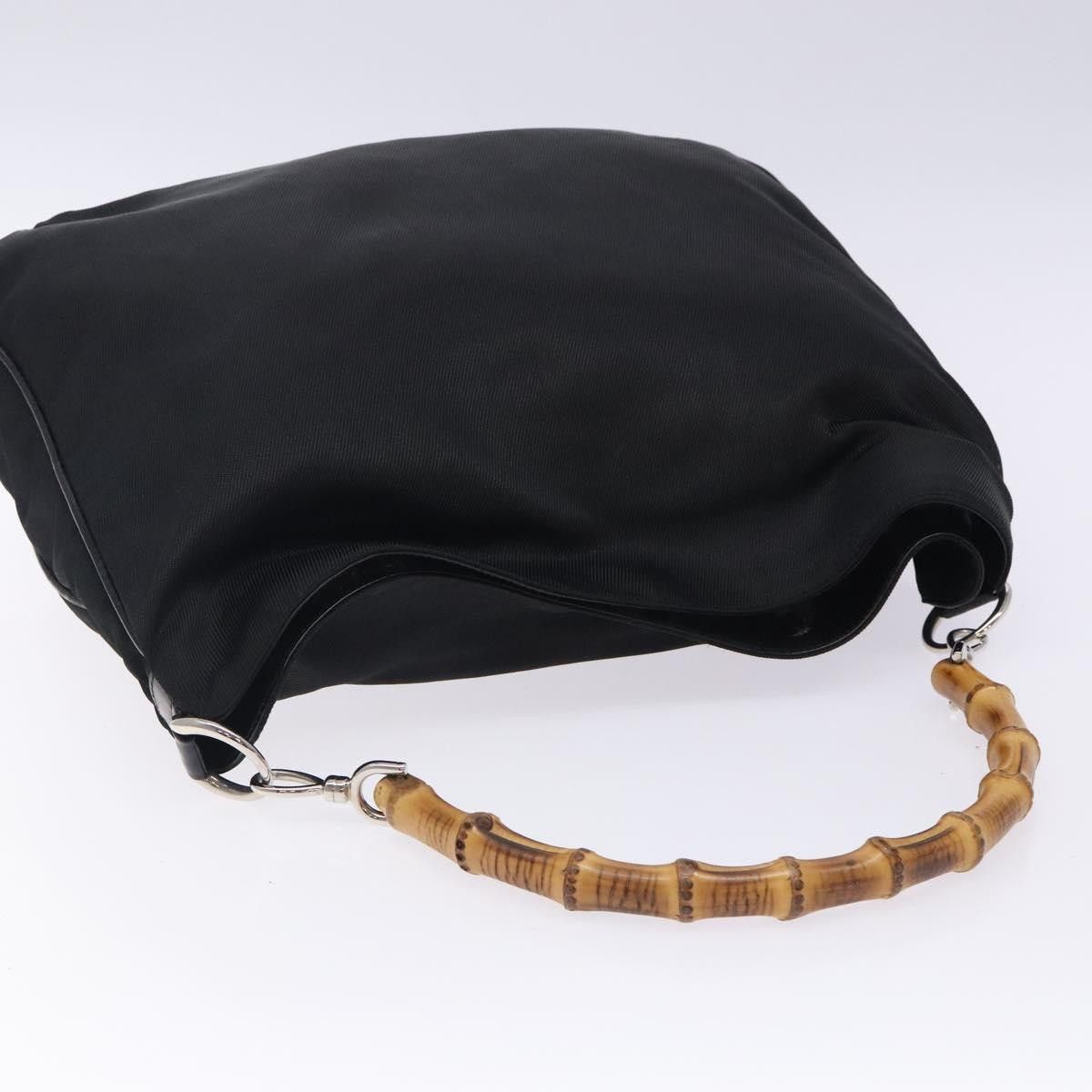 Gucci Gucci Vintage Bamboo Shoulder Bag Nylon Size ONE SIZE - 16 Thumbnail