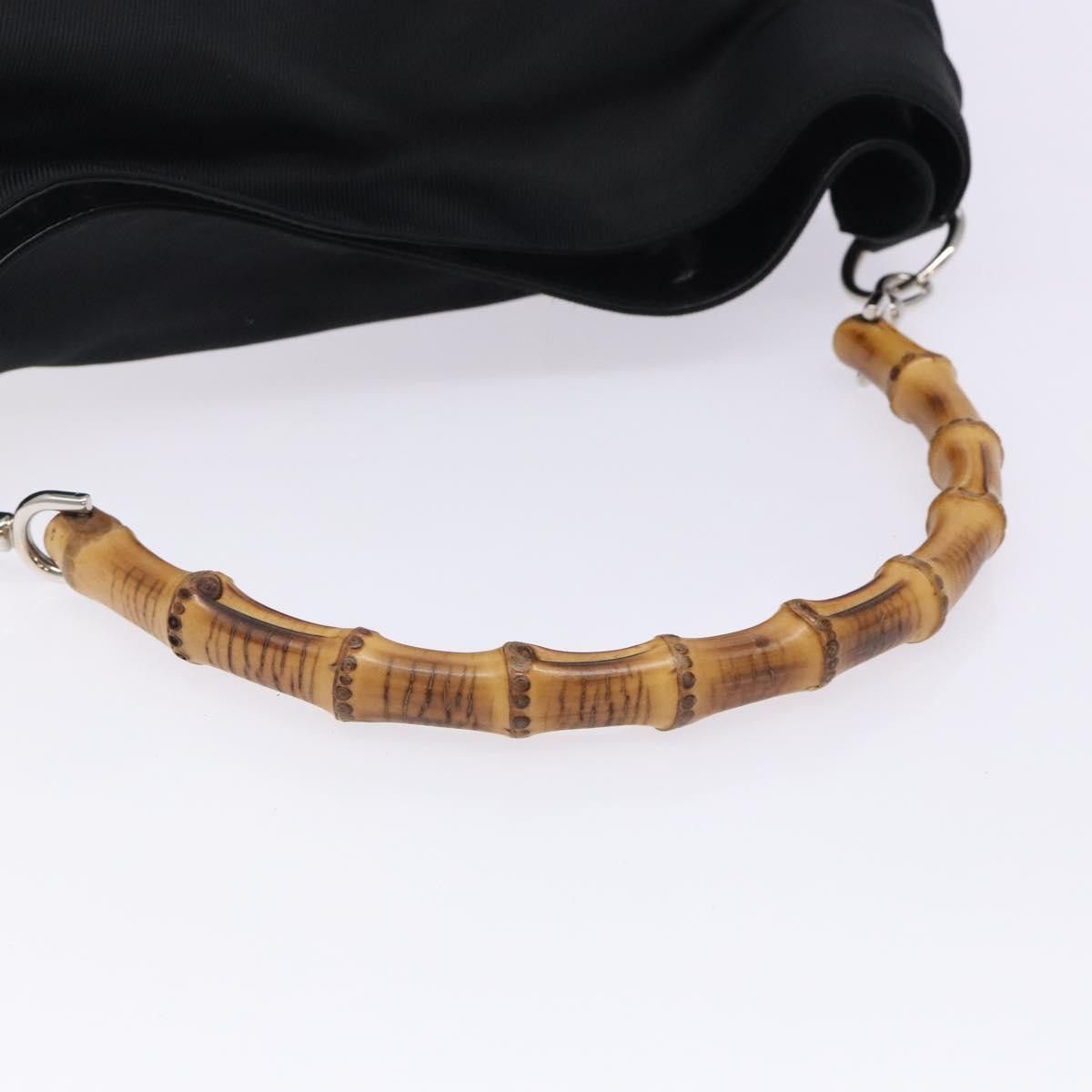 Gucci Gucci Vintage Bamboo Shoulder Bag Nylon Size ONE SIZE - 8 Thumbnail