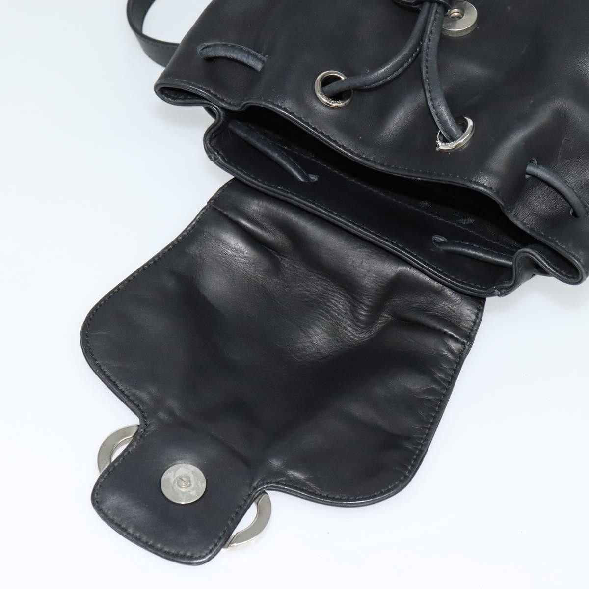 Salvatore Ferragamo Salvatore Ferragamo Gancini Flap Drawstring Backpack Leather Size ONE SIZE - 13 Thumbnail