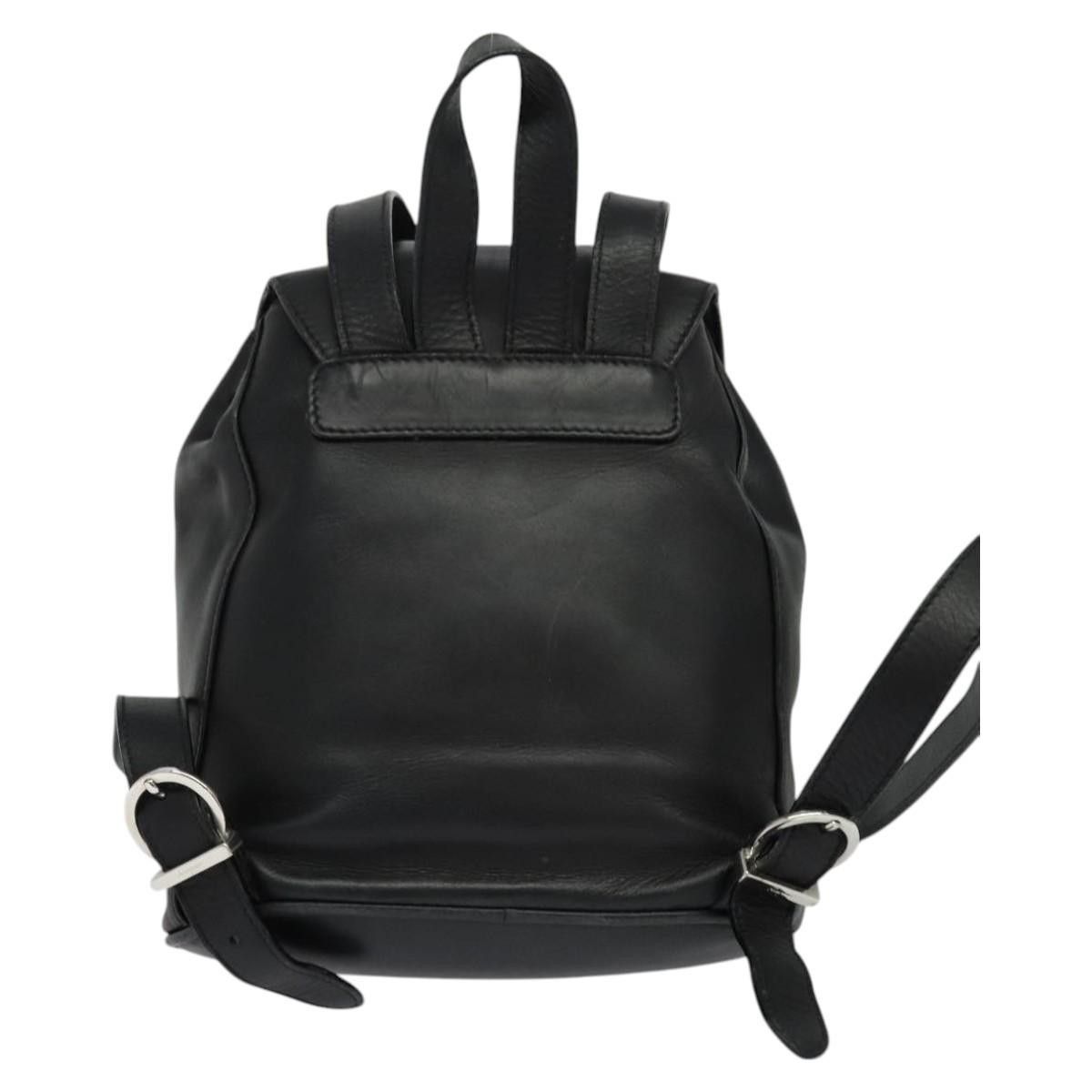 Salvatore Ferragamo Salvatore Ferragamo Gancini Flap Drawstring Backpack Leather Size ONE SIZE - 2 Thumbnail