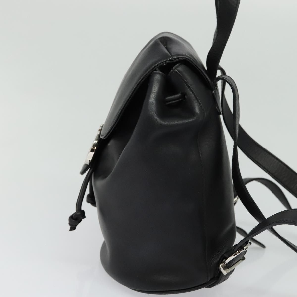Salvatore Ferragamo Salvatore Ferragamo Gancini Flap Drawstring Backpack Leather Size ONE SIZE - 3 Thumbnail