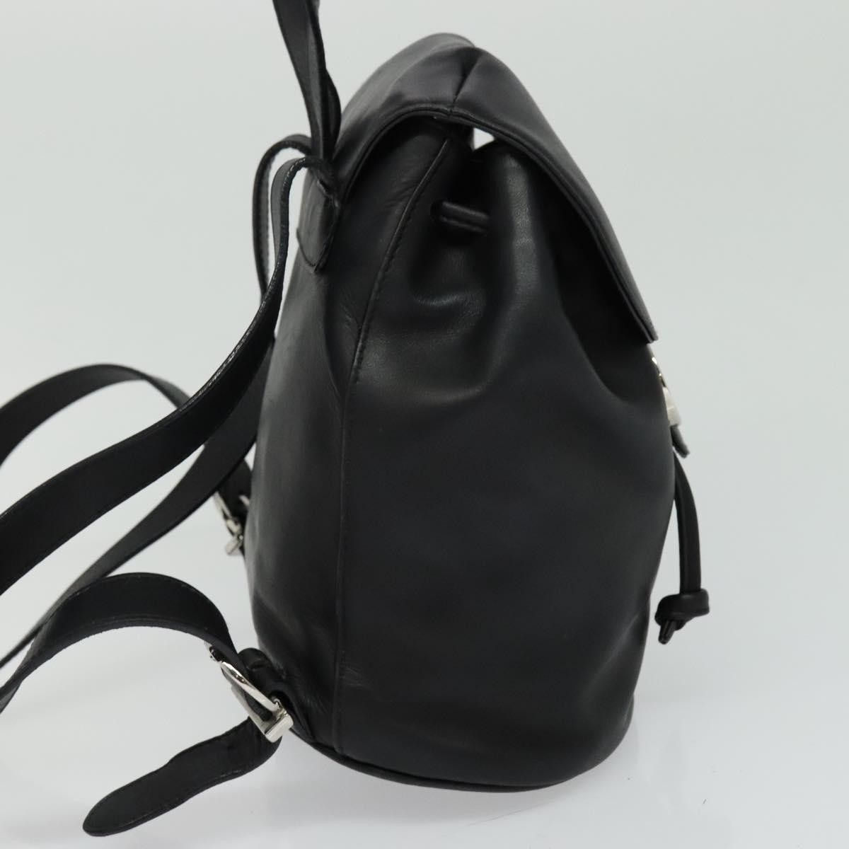 Salvatore Ferragamo Salvatore Ferragamo Gancini Flap Drawstring Backpack Leather Size ONE SIZE - 4 Thumbnail