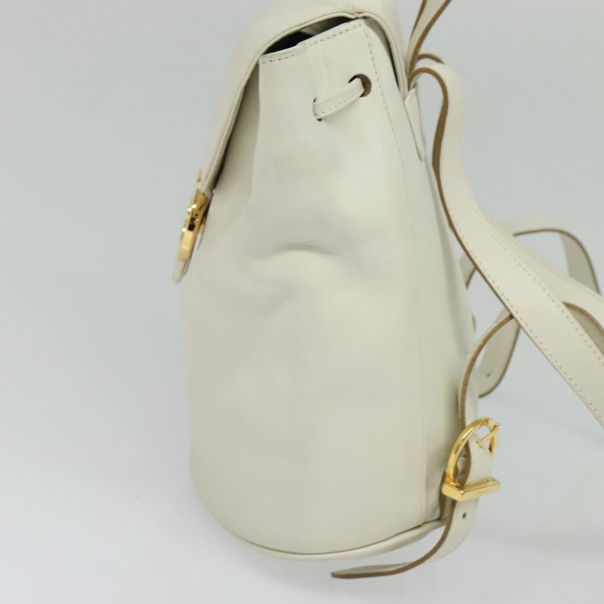 Salvatore Ferragamo Salvatore Ferragamo Gancini Flap Drawstring Backpack Leather Size ONE SIZE - 3 Thumbnail