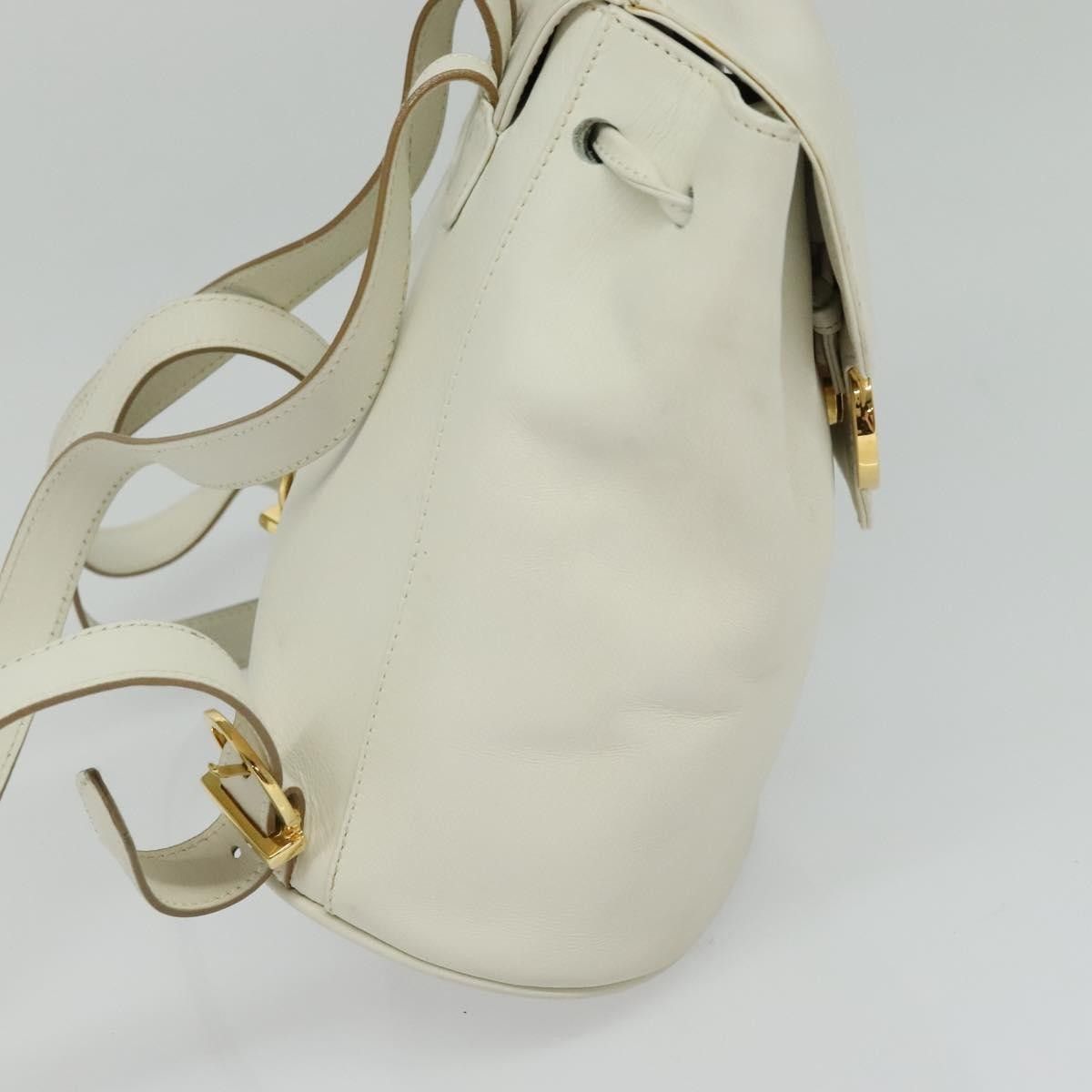 Salvatore Ferragamo Salvatore Ferragamo Gancini Flap Drawstring Backpack Leather Size ONE SIZE - 4 Thumbnail