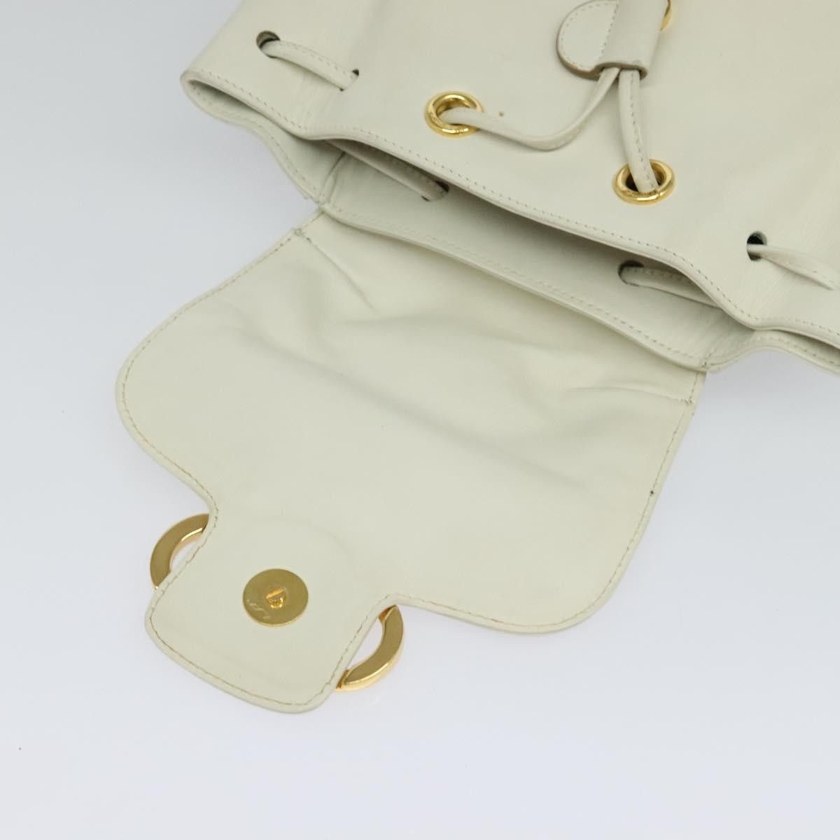 Salvatore Ferragamo Salvatore Ferragamo Gancini Flap Drawstring Backpack Leather Size ONE SIZE - 13 Thumbnail
