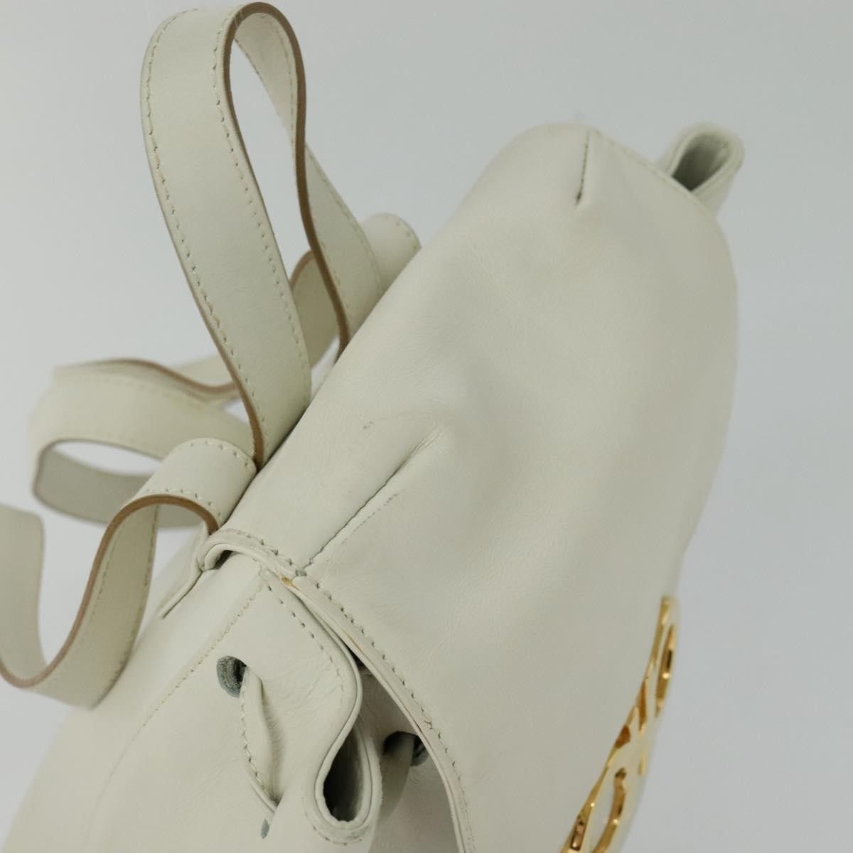 Salvatore Ferragamo Salvatore Ferragamo Gancini Flap Drawstring Backpack Leather Size ONE SIZE - 7 Thumbnail