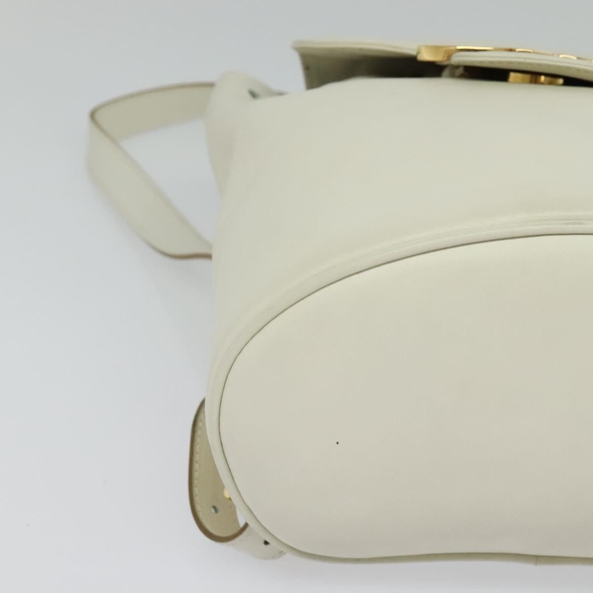 Salvatore Ferragamo Salvatore Ferragamo Gancini Flap Drawstring Backpack Leather Size ONE SIZE - 9 Thumbnail