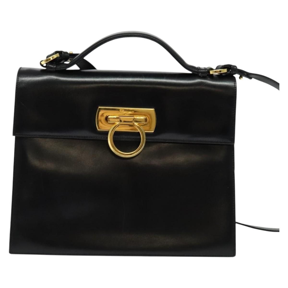 Salvatore Ferragamo Salvatore Ferragamo Gancini Convertible Top Handle Leather Size ONE SIZE - 19 Thumbnail
