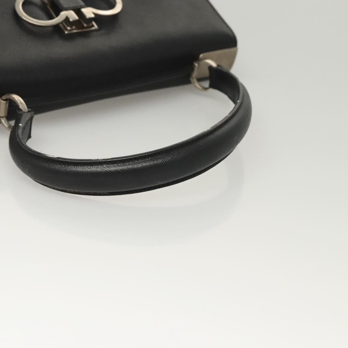 Salvatore Ferragamo Salvatore Ferragamo Double Gancini Top Handle Bag Saffiano Leather Size ONE SIZE - 15 Thumbnail