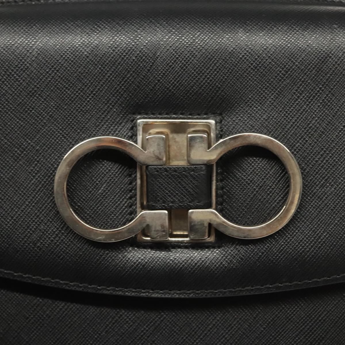 Salvatore Ferragamo Salvatore Ferragamo Double Gancini Top Handle Bag Saffiano Leather Size ONE SIZE - 12 Thumbnail