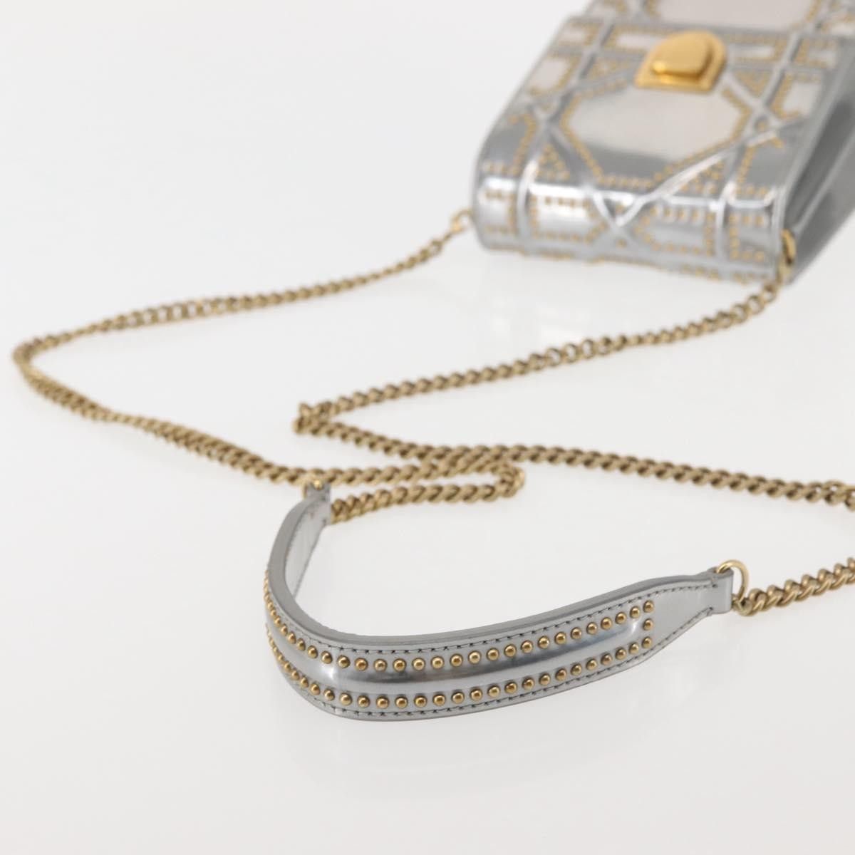 Dior Christian Dior Ultra Matte Diorama Vertical Clutch on Chain Studded Leather Size ONE SIZE - 8 Thumbnail