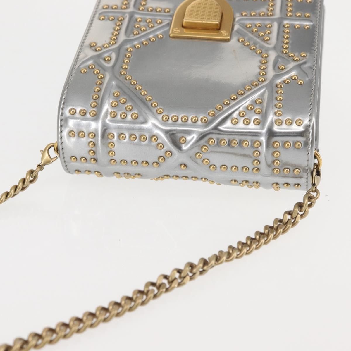 Dior Christian Dior Ultra Matte Diorama Vertical Clutch on Chain Studded Leather Size ONE SIZE - 15 Thumbnail