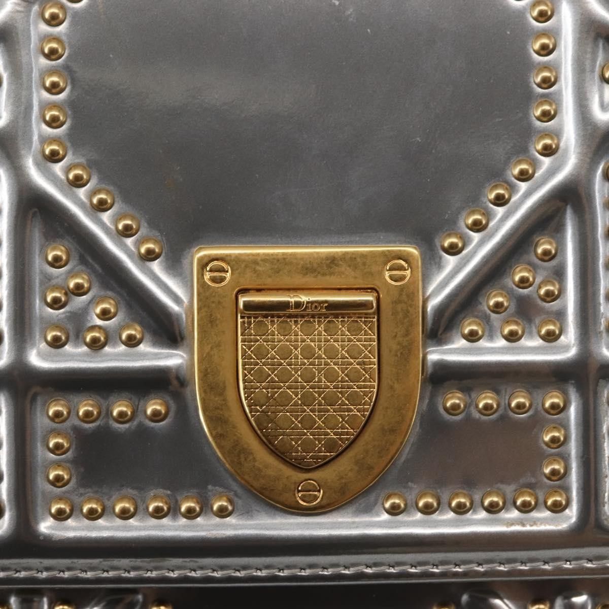 Dior Christian Dior Ultra Matte Diorama Vertical Clutch on Chain Studded Leather Size ONE SIZE - 13 Thumbnail