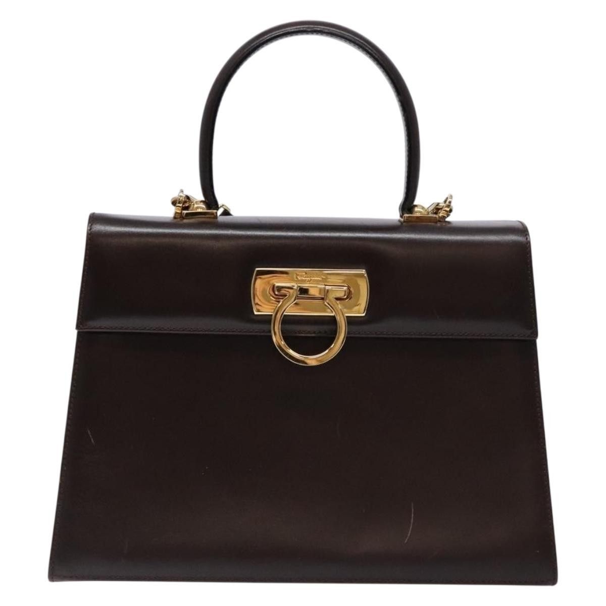 Salvatore Ferragamo Salvatore Ferragamo Gancini Convertible Top Handle Bag Leather Size ONE SIZE - 15 Thumbnail