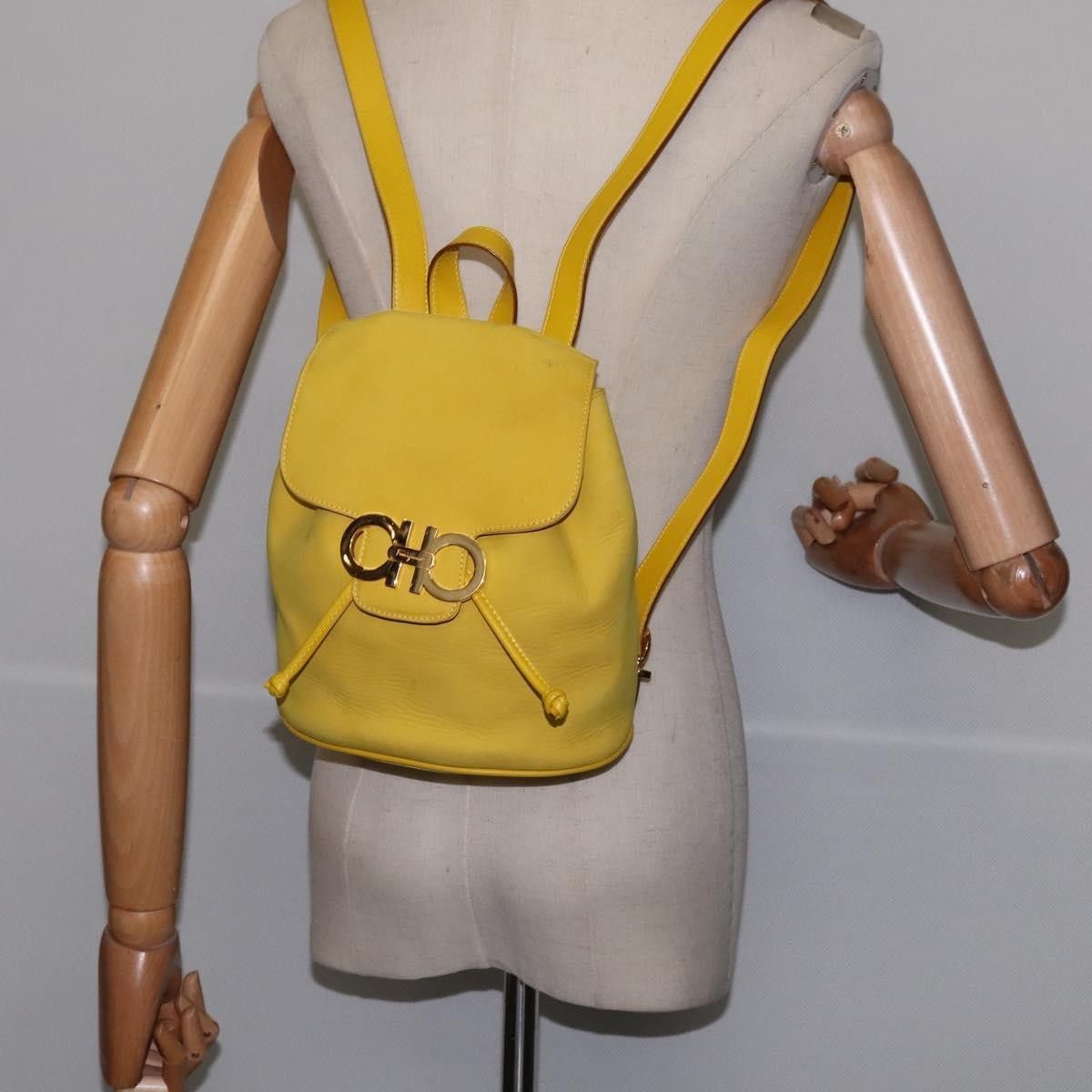 Salvatore Ferragamo Salvatore Ferragamo Gancini Backpack Suede Size ONE SIZE - 12 Thumbnail
