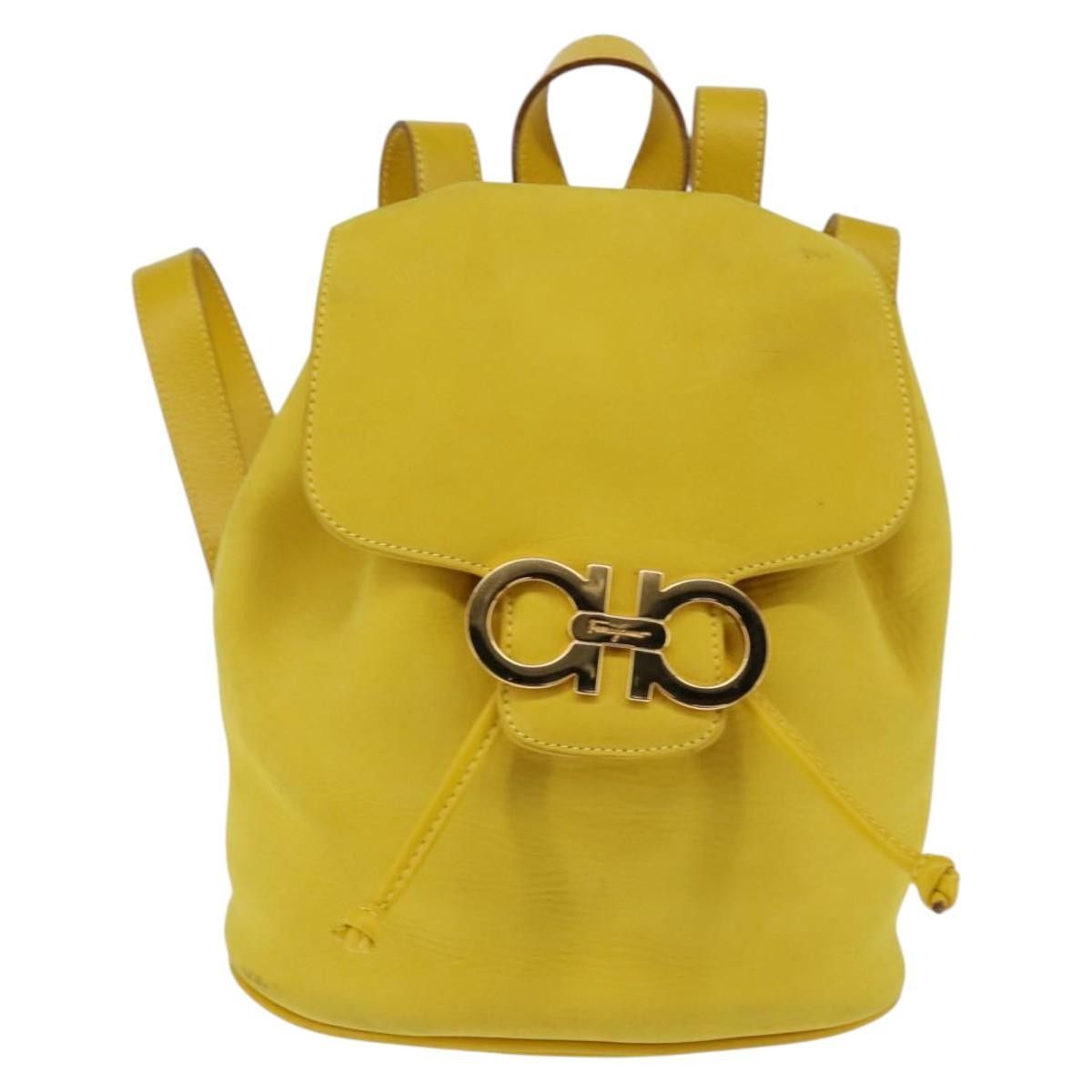 Salvatore Ferragamo Salvatore Ferragamo Gancini Backpack Suede Size ONE SIZE - 18 Thumbnail