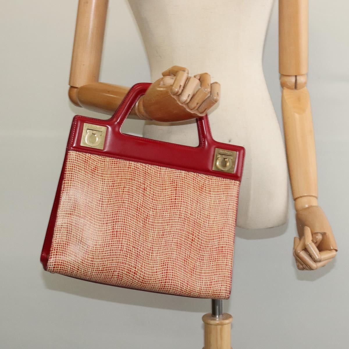 Salvatore Ferragamo Salvatore Ferragamo Wanda Handbag Leather Size ONE SIZE - 13 Thumbnail