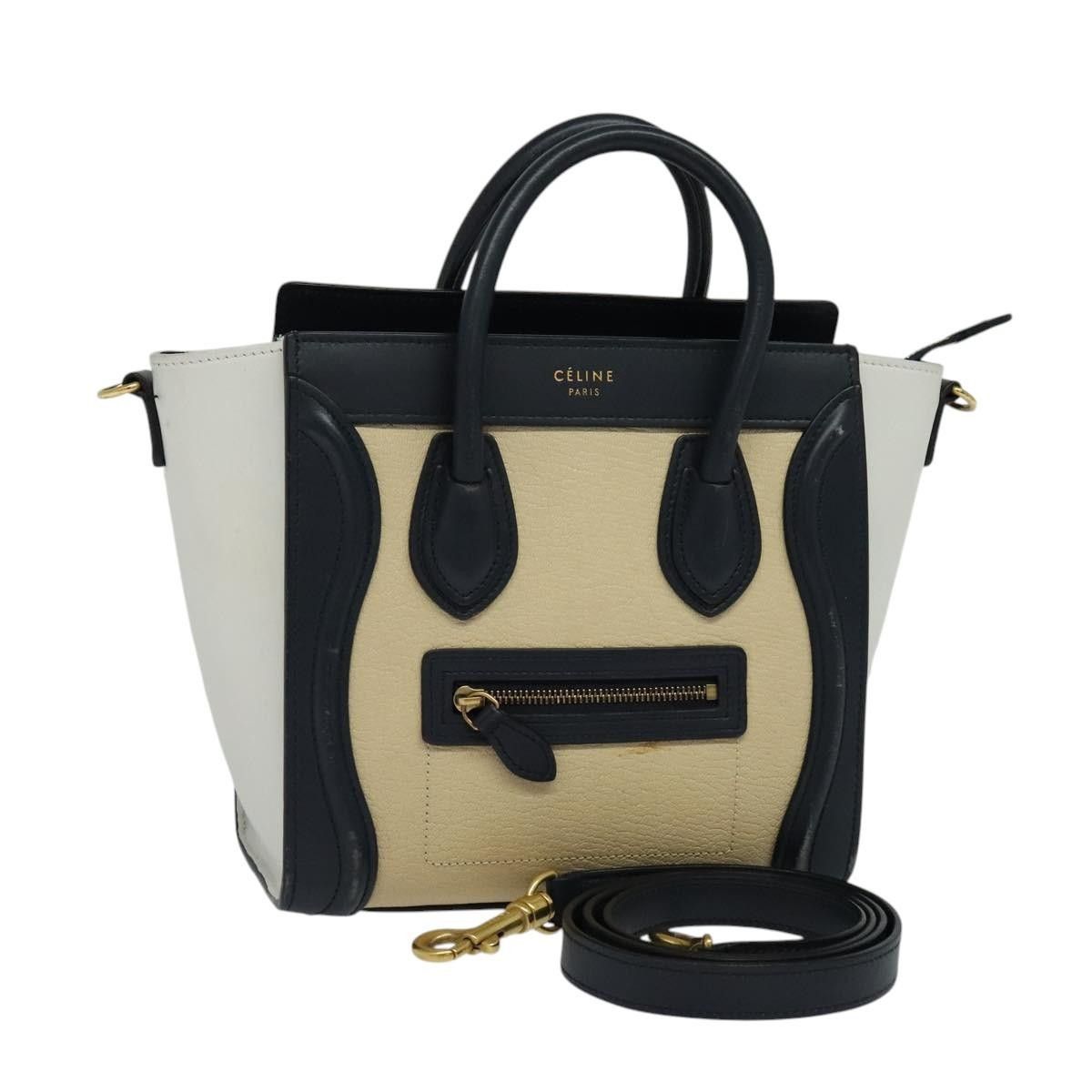 Celine Celine Tricolor Luggage Bag Leather Size ONE SIZE - 12 Thumbnail