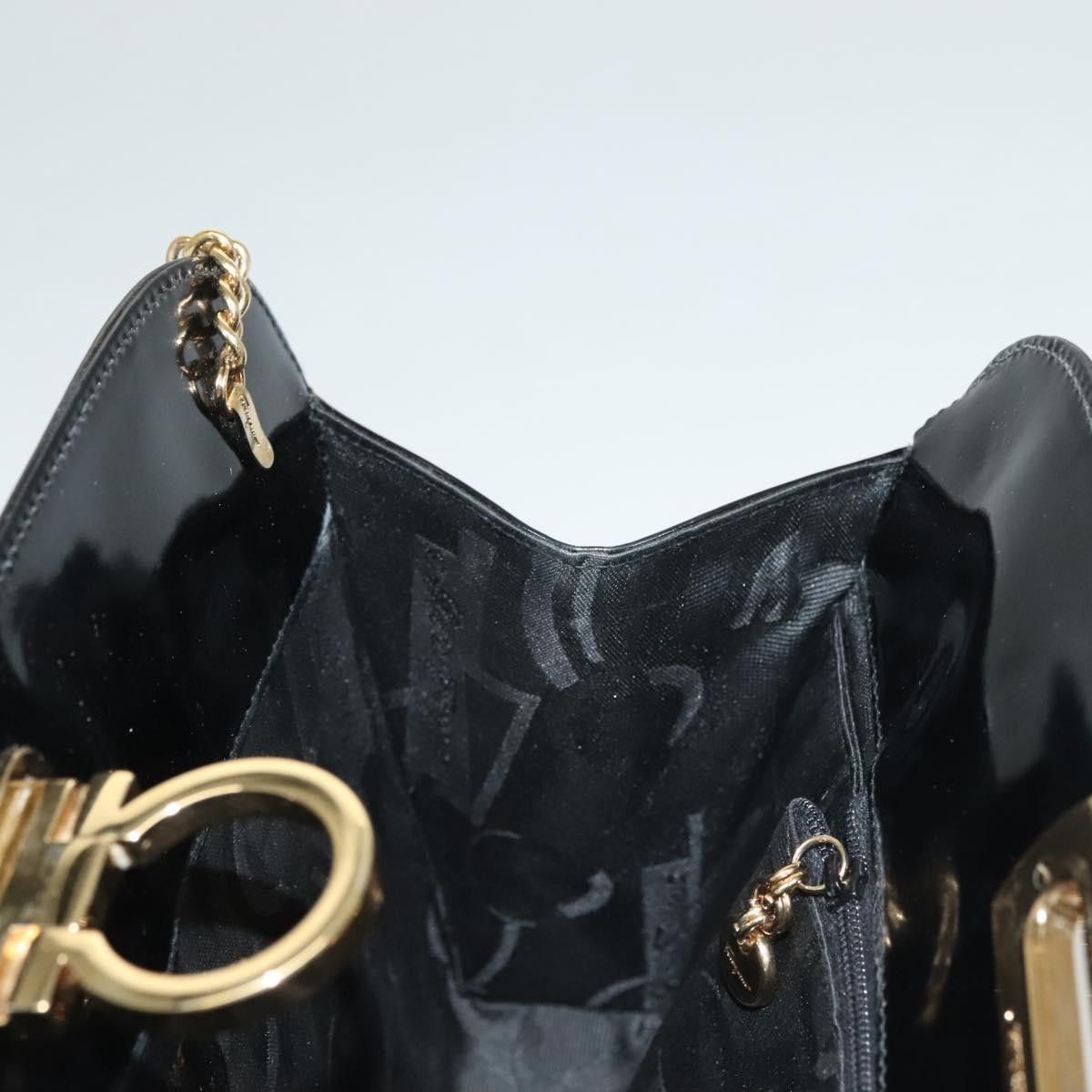 Salvatore Ferragamo Salvatore Ferragamo Gancini Patent Leather Size ONE SIZE - 18 Thumbnail