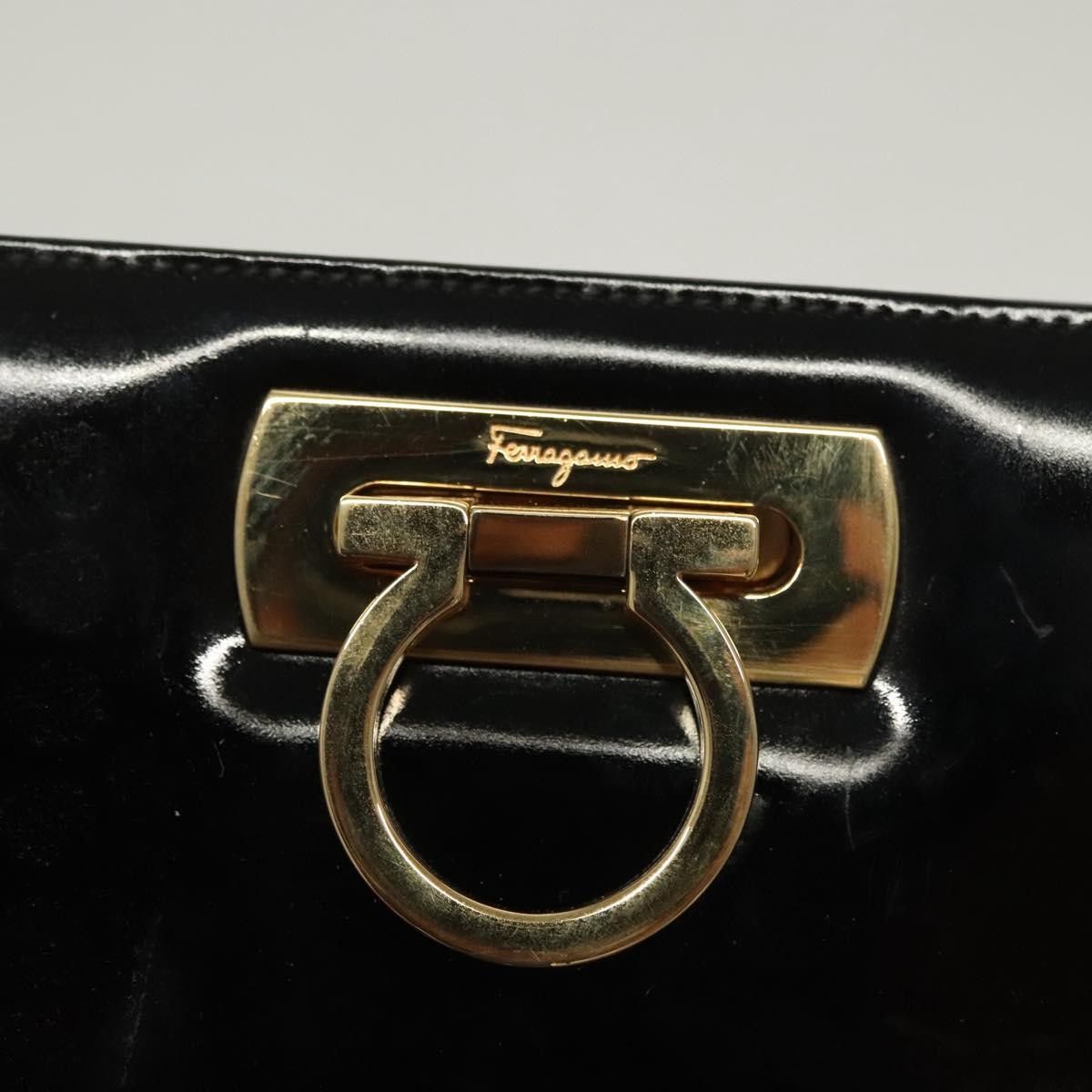 Salvatore Ferragamo Salvatore Ferragamo Gancini Patent Leather Size ONE SIZE - 11 Thumbnail