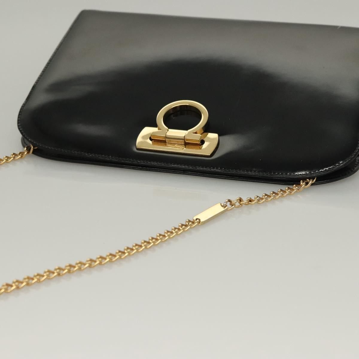 Salvatore Ferragamo Salvatore Ferragamo Gancini Patent Leather Size ONE SIZE - 14 Thumbnail