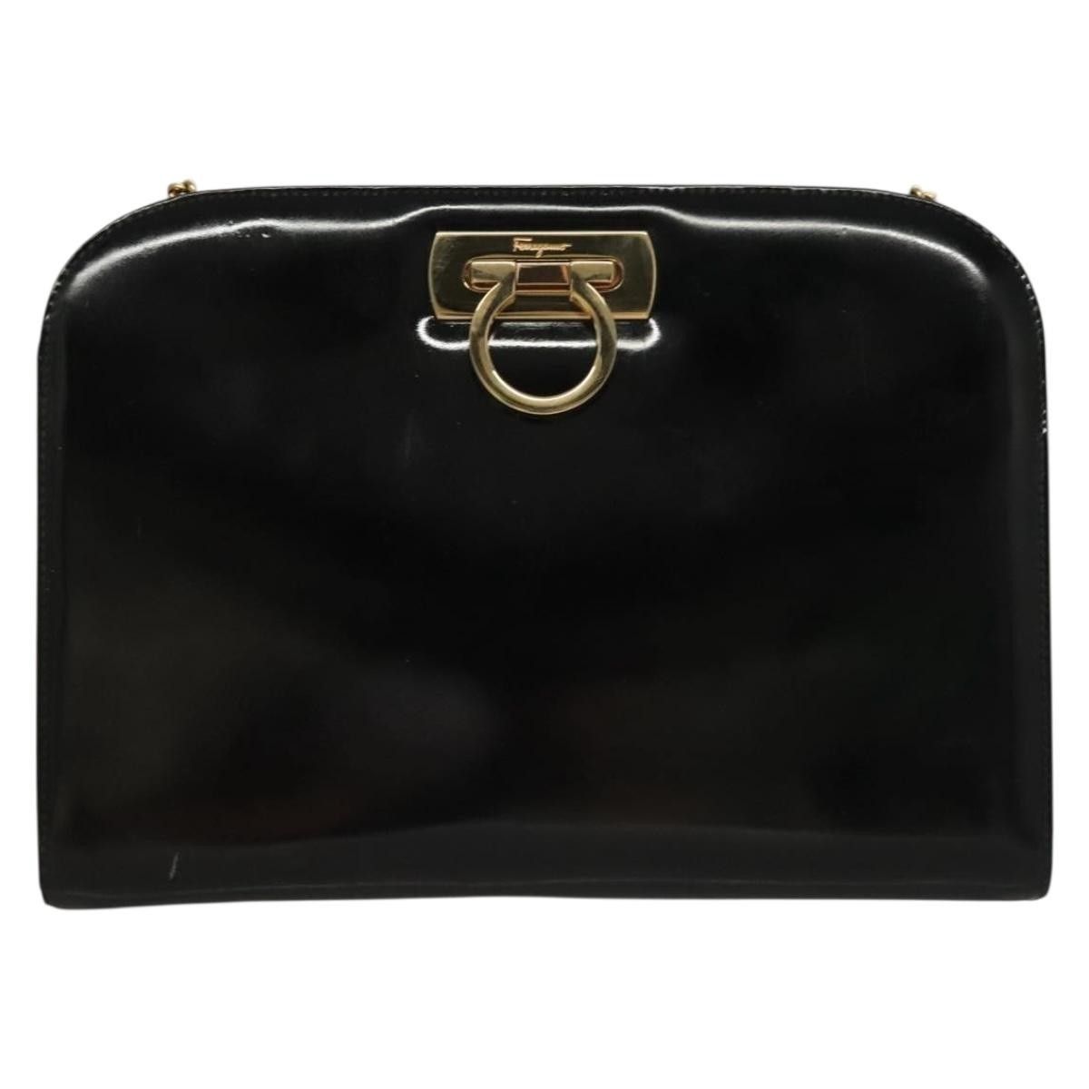 Salvatore Ferragamo Salvatore Ferragamo Gancini Patent Leather Size ONE SIZE - 16 Thumbnail