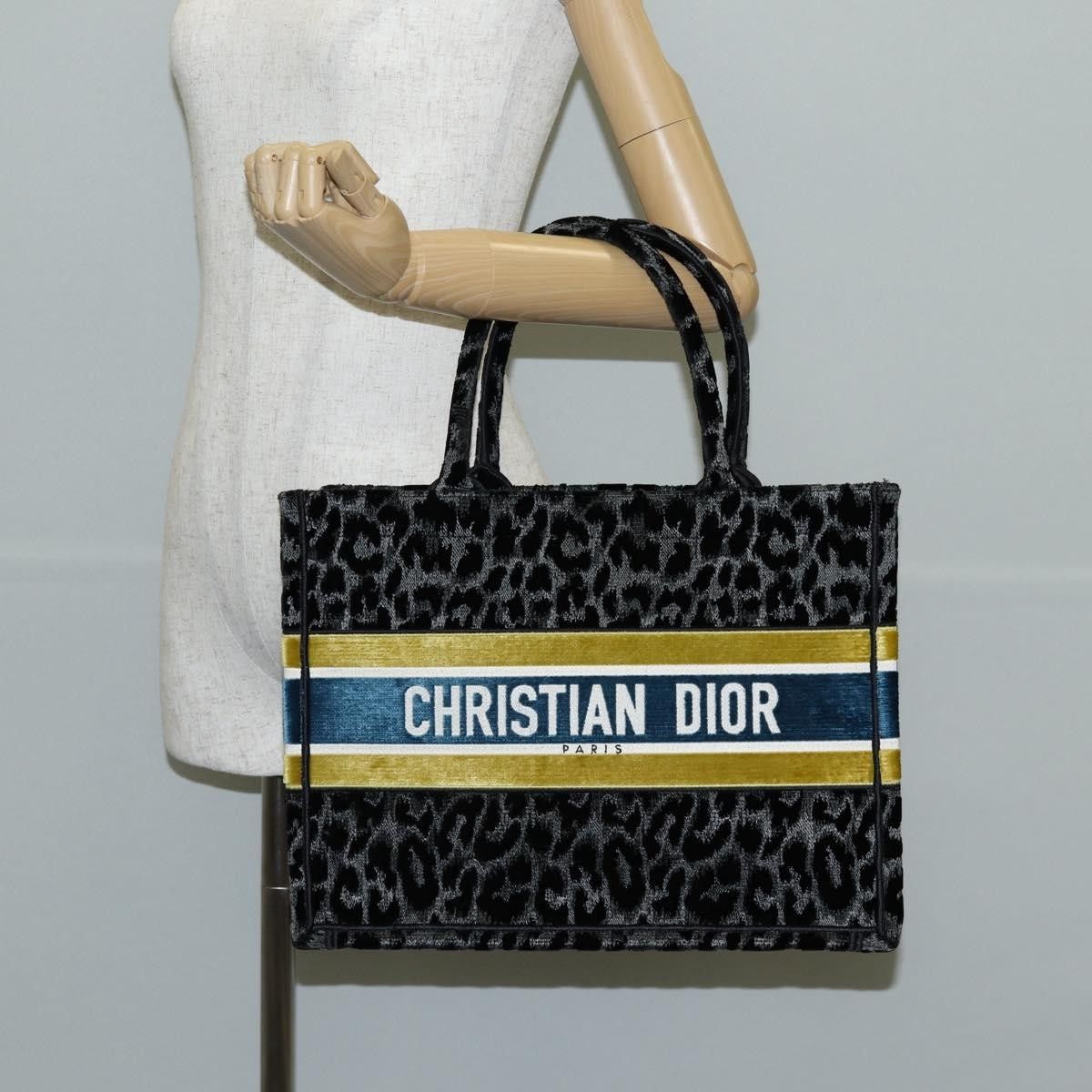 Dior Christian Dior Book Tote Mizza Embroidered Canvas and Velvet Size ONE SIZE - 15 Thumbnail