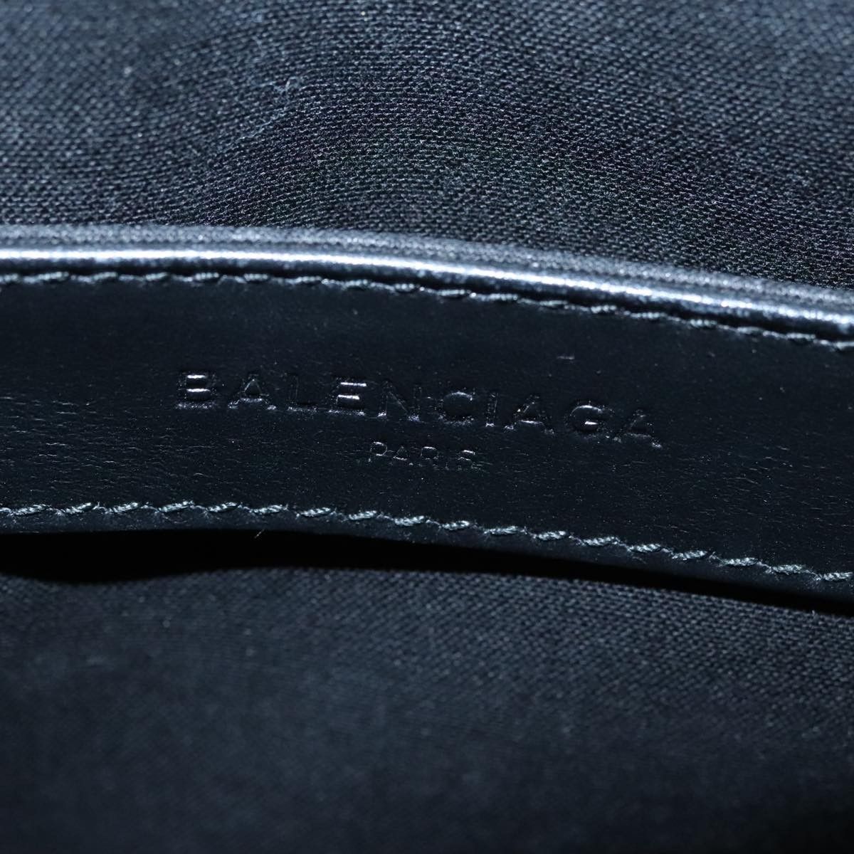 Balenciaga Balenciaga Navy Zip Pouch Canvas and Leather Size ONE SIZE - 6 Thumbnail