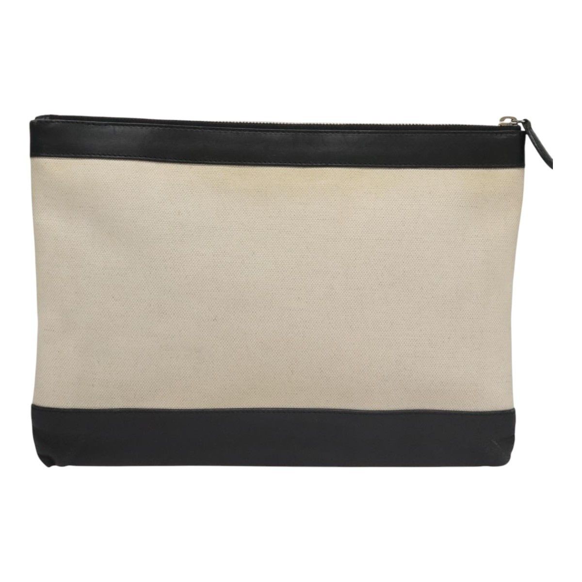 Balenciaga Balenciaga Navy Zip Pouch Canvas and Leather Size ONE SIZE - 2 Thumbnail