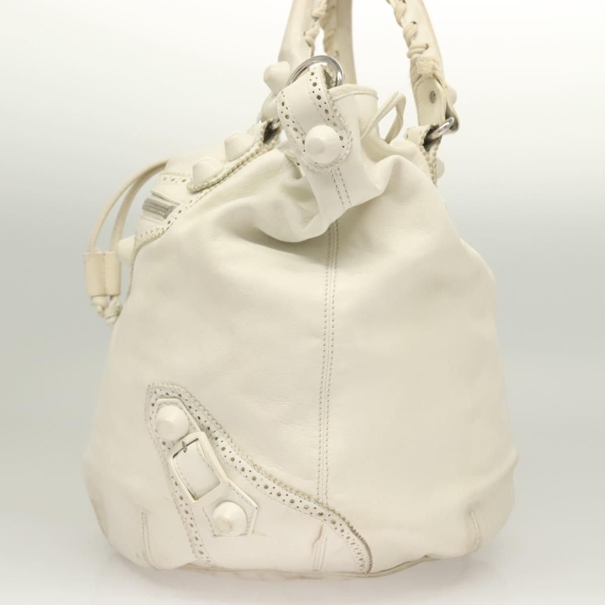 Balenciaga Balenciaga Pom Pon Giant Studs Bag Leather Size ONE SIZE - 3 Thumbnail
