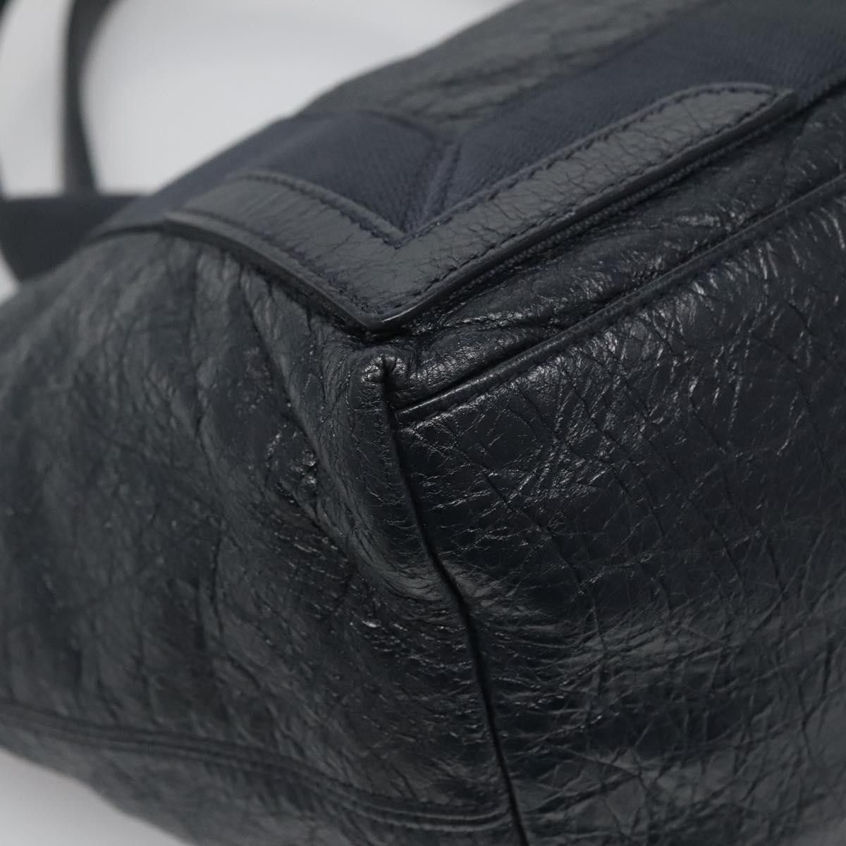 Balenciaga Balenciaga Navy Cabas Leather Size ONE SIZE - 12 Thumbnail