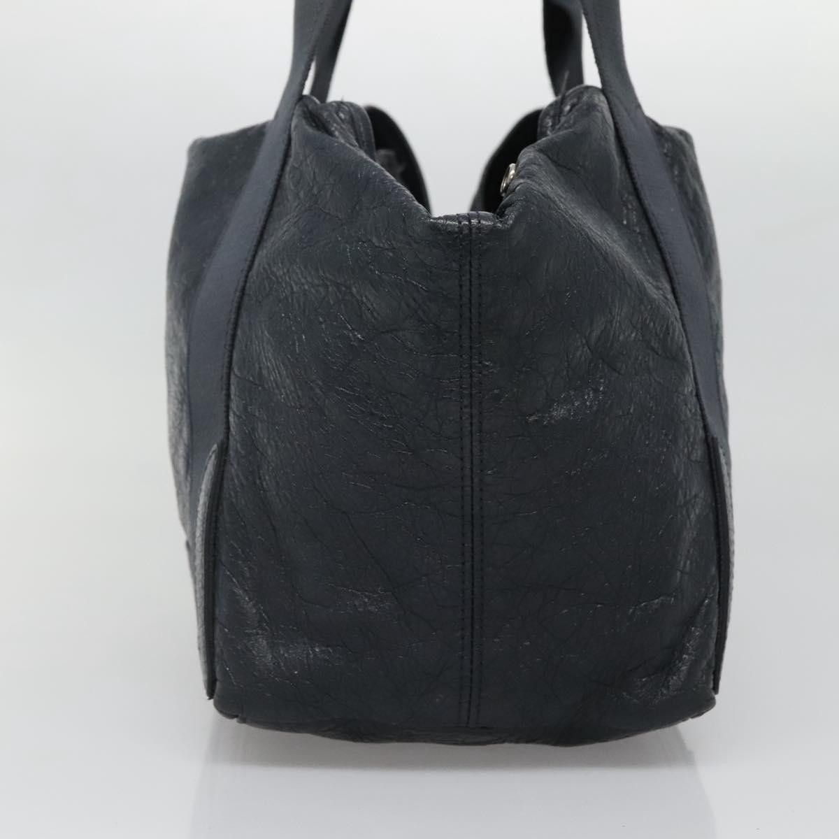 Balenciaga Balenciaga Navy Cabas Leather Size ONE SIZE - 4 Thumbnail