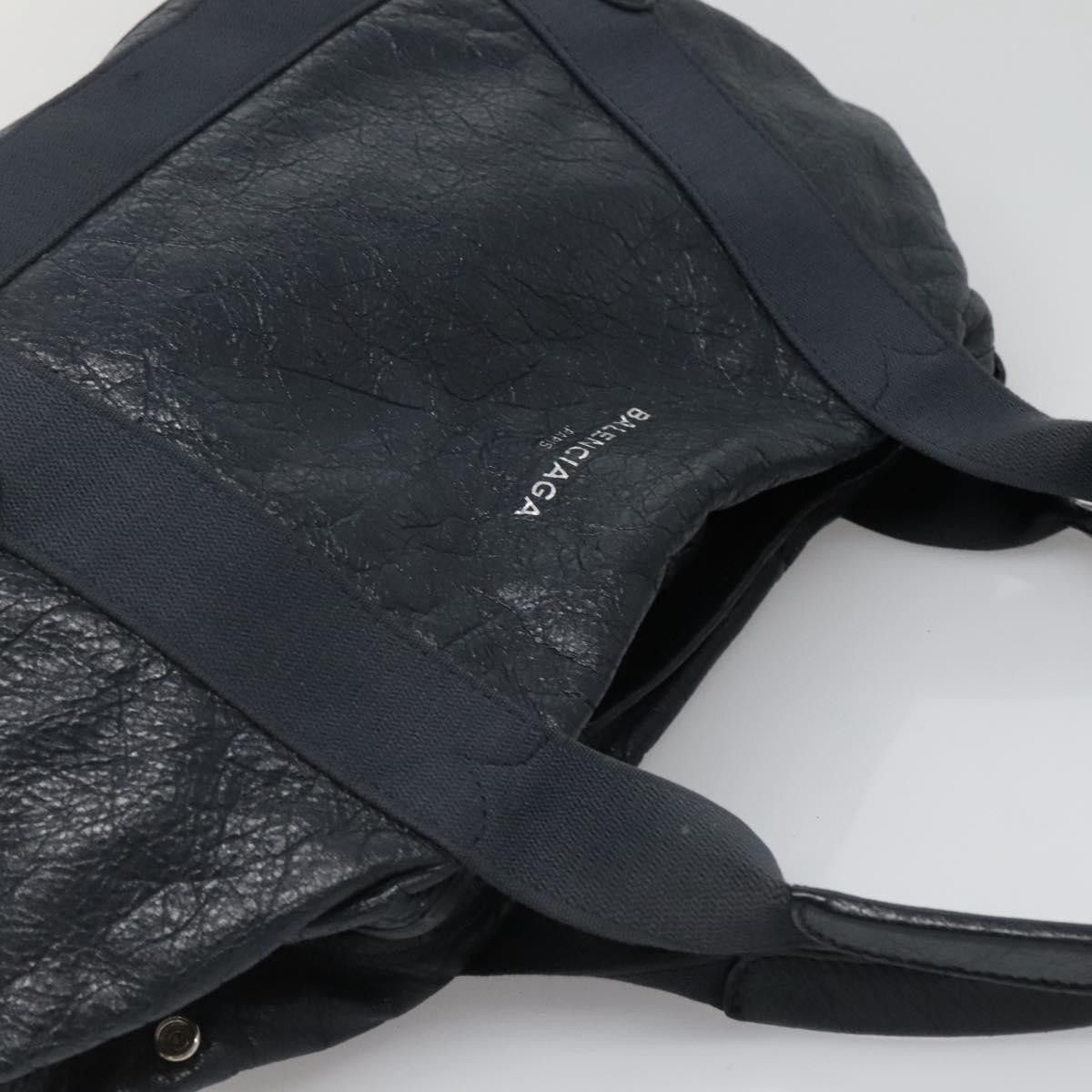 Balenciaga Balenciaga Navy Cabas Leather Size ONE SIZE - 15 Thumbnail