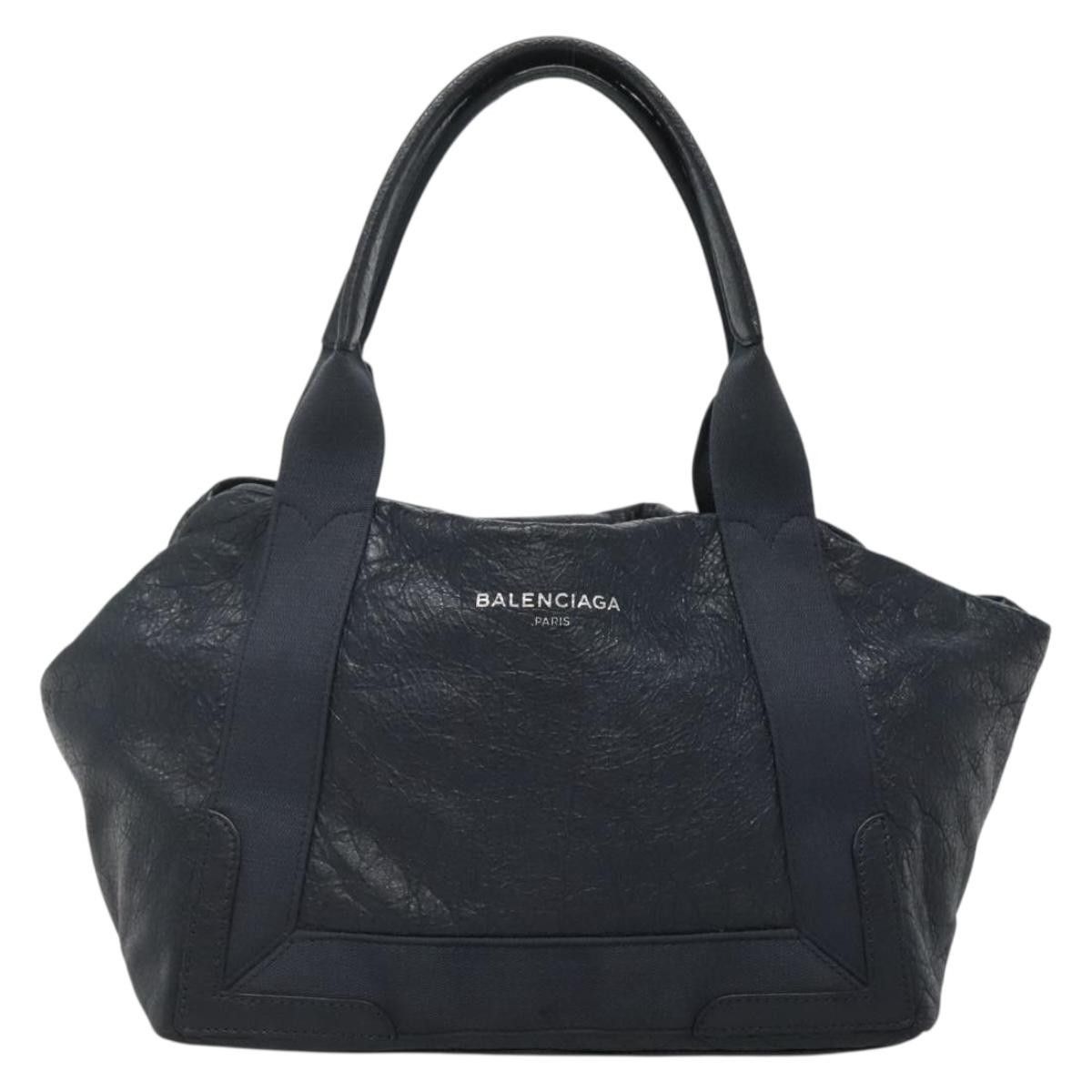 Balenciaga Balenciaga Navy Cabas Leather Size ONE SIZE - 18 Thumbnail