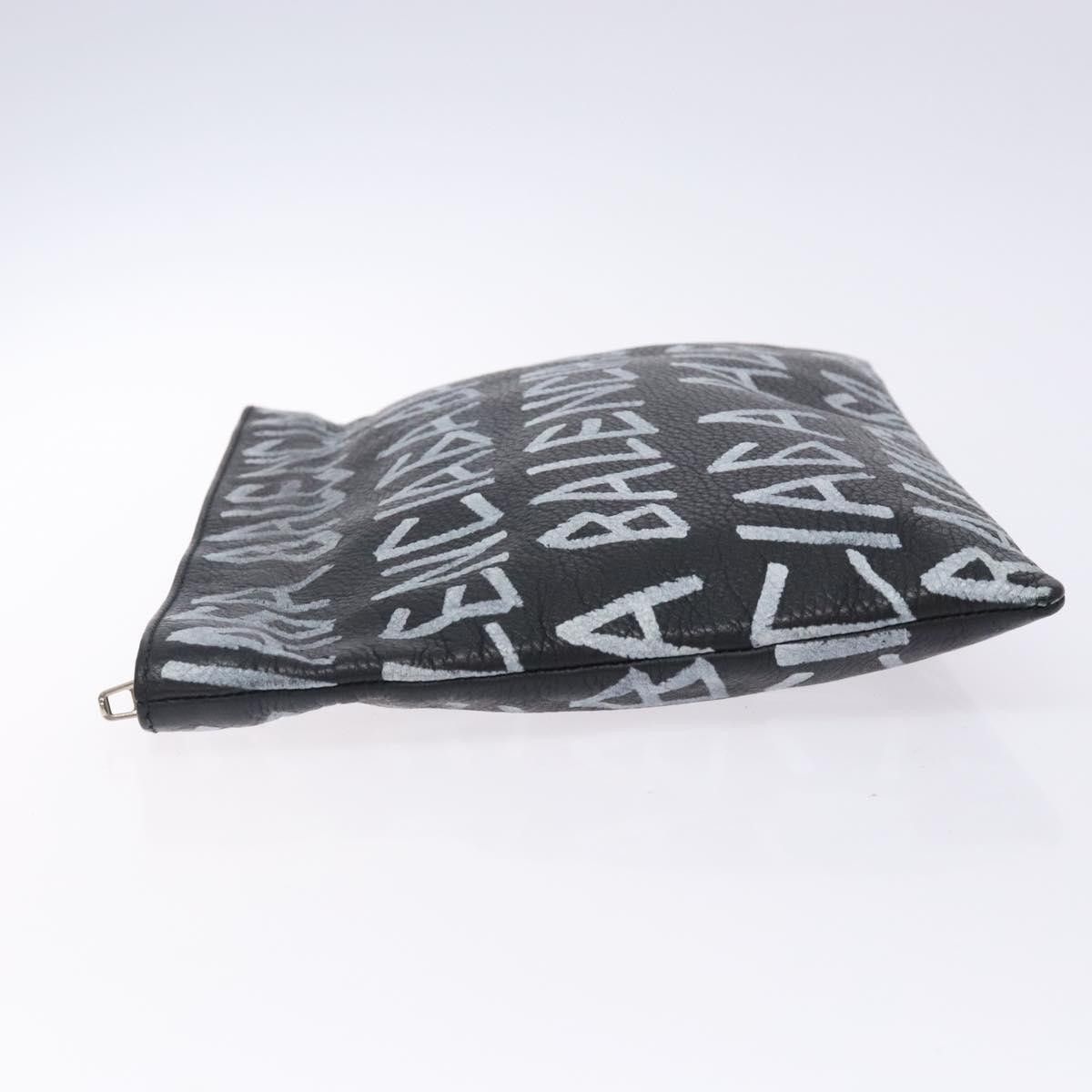 Balenciaga Balenciaga Graffiti Pouch Leather Size ONE SIZE - 4 Thumbnail