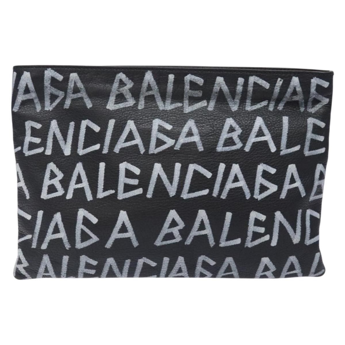 Balenciaga Balenciaga Graffiti Pouch Leather Size ONE SIZE - 16 Thumbnail
