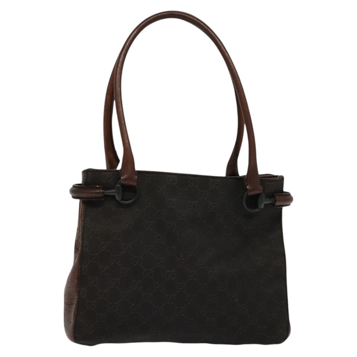 Gucci Gucci Horsebit Handle Tote GG Canvas Size ONE SIZE - 18 Thumbnail