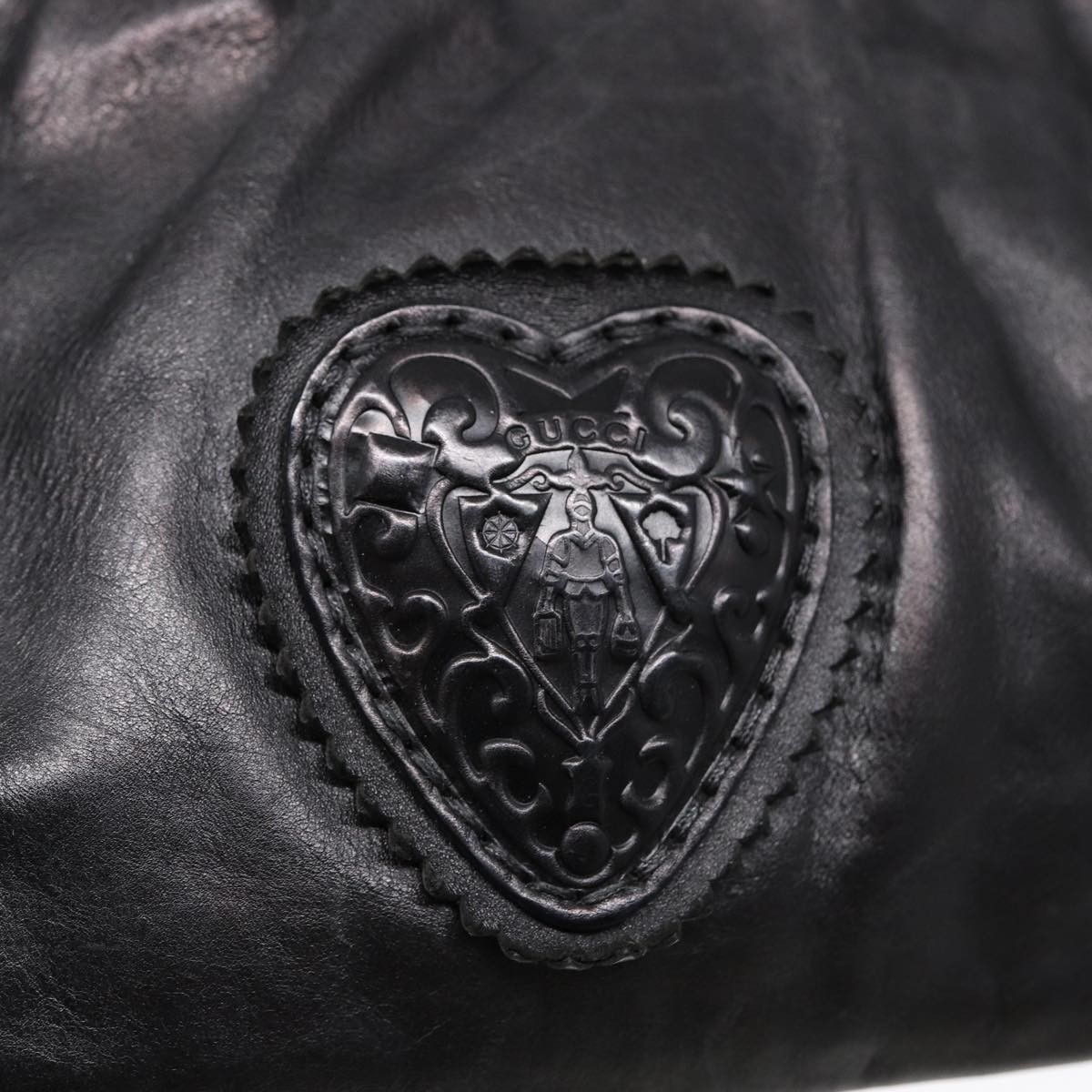 Gucci Gucci Heart Crest Handbag Leather Size ONE SIZE - 18 Thumbnail