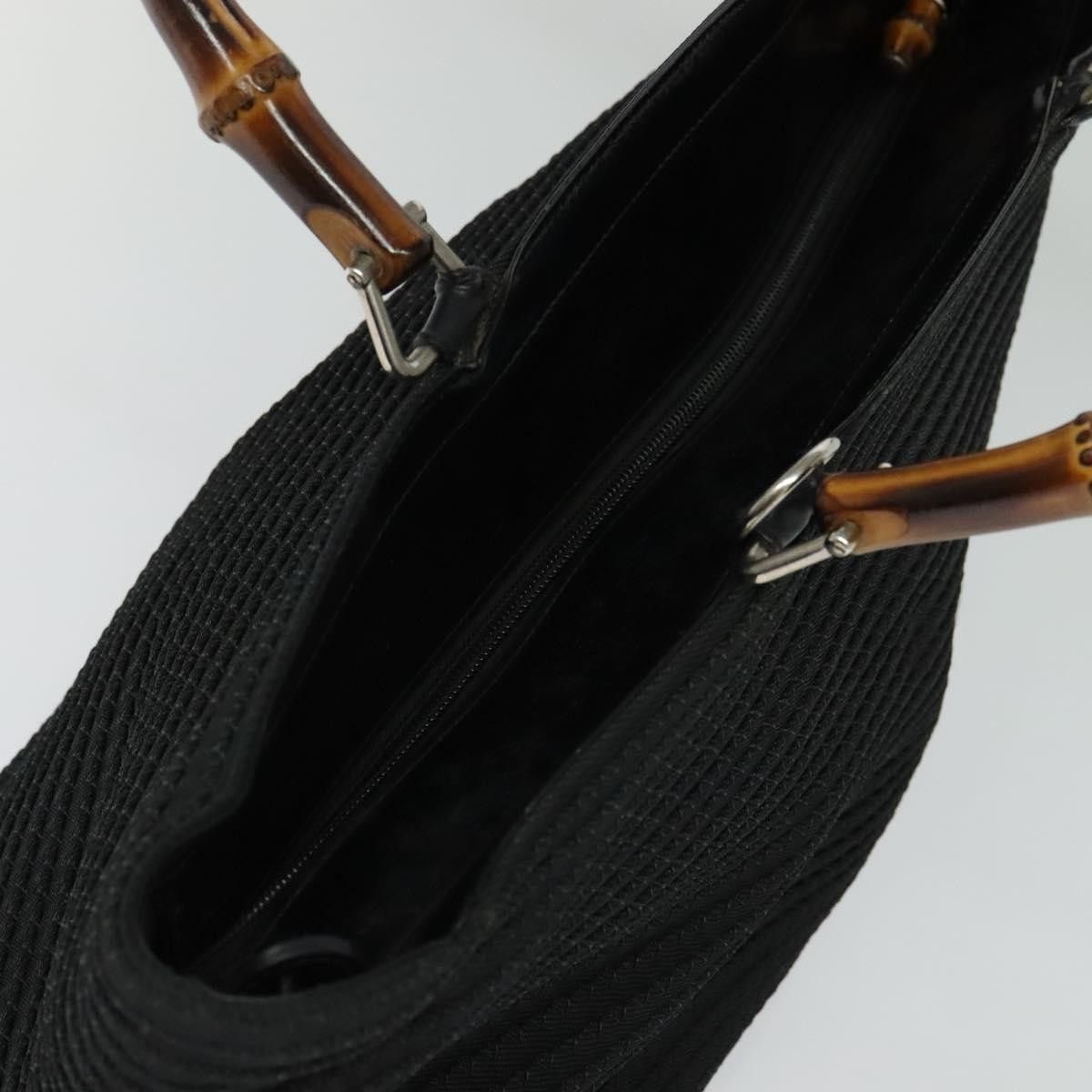 Gucci Gucci Vintage Bamboo Handle Bag Canvas Size ONE SIZE - 16 Thumbnail