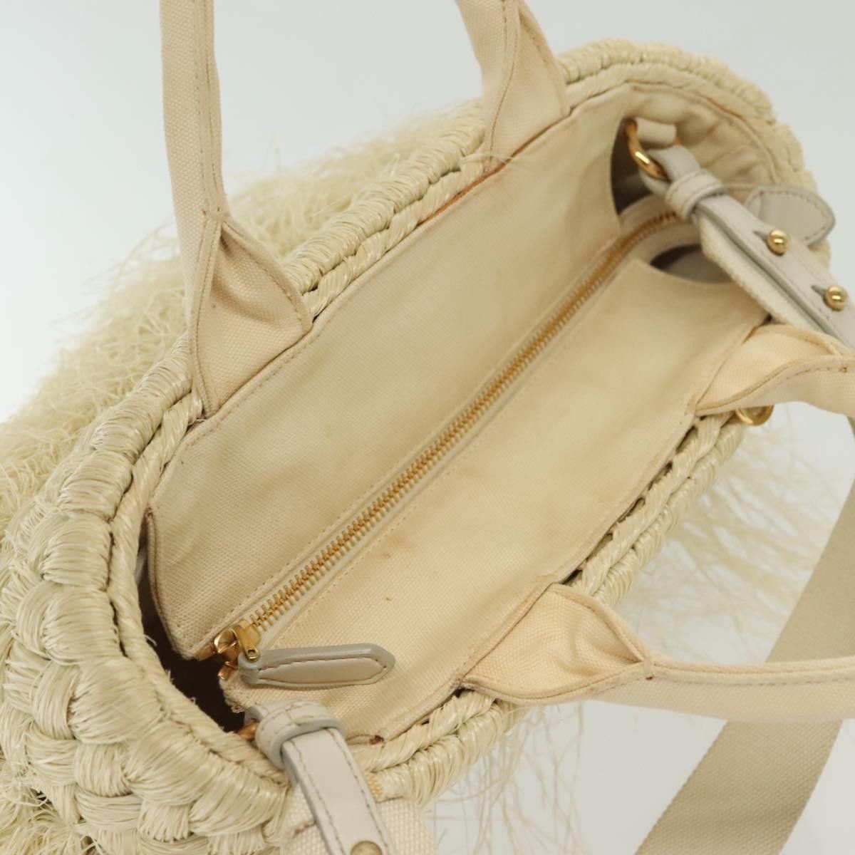 Prada Prada Fringe Wicker Tote Woven Straw Size ONE SIZE - 18 Thumbnail