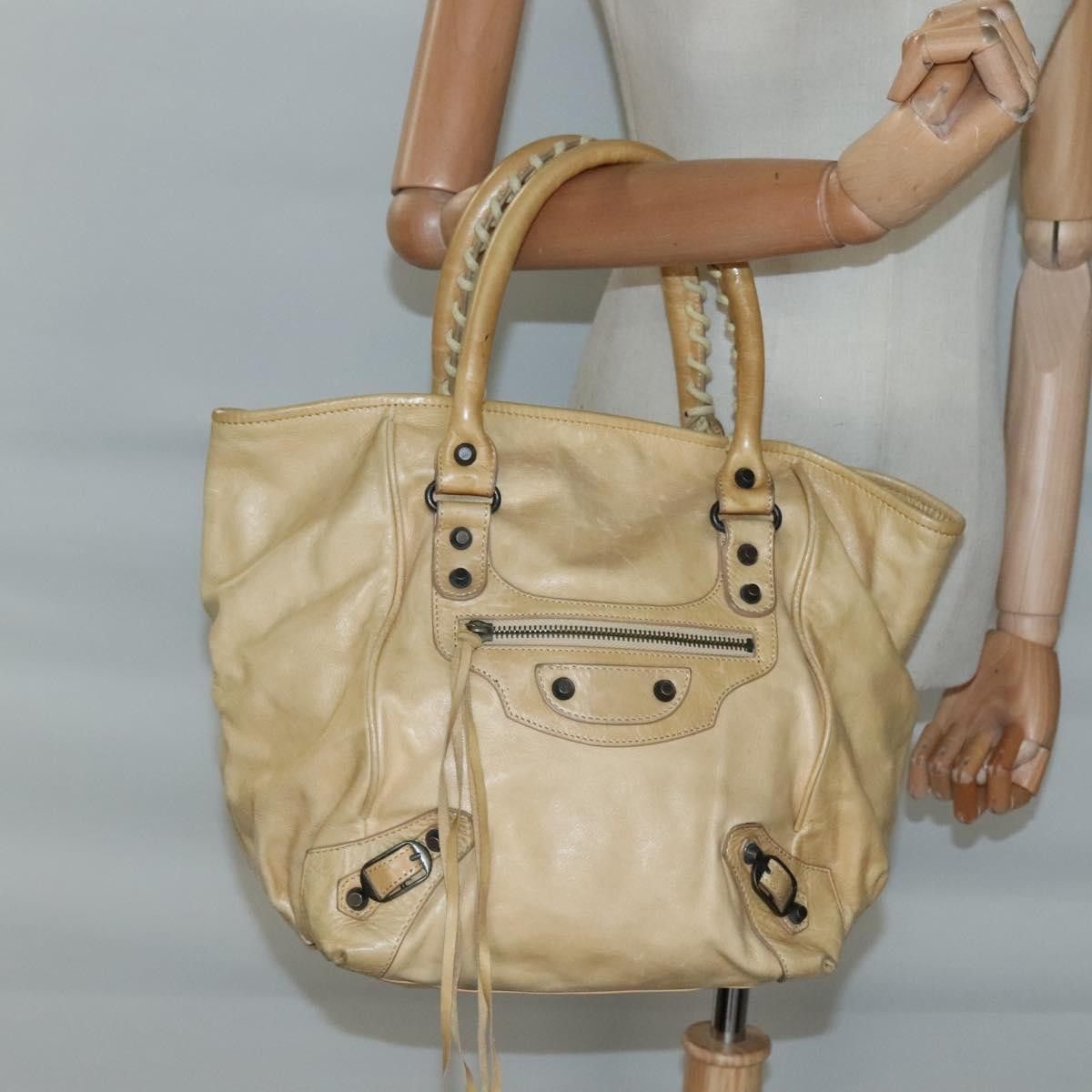 Balenciaga Balenciaga Classic Studs Sunday Tote Leather Size ONE SIZE - 21 Thumbnail