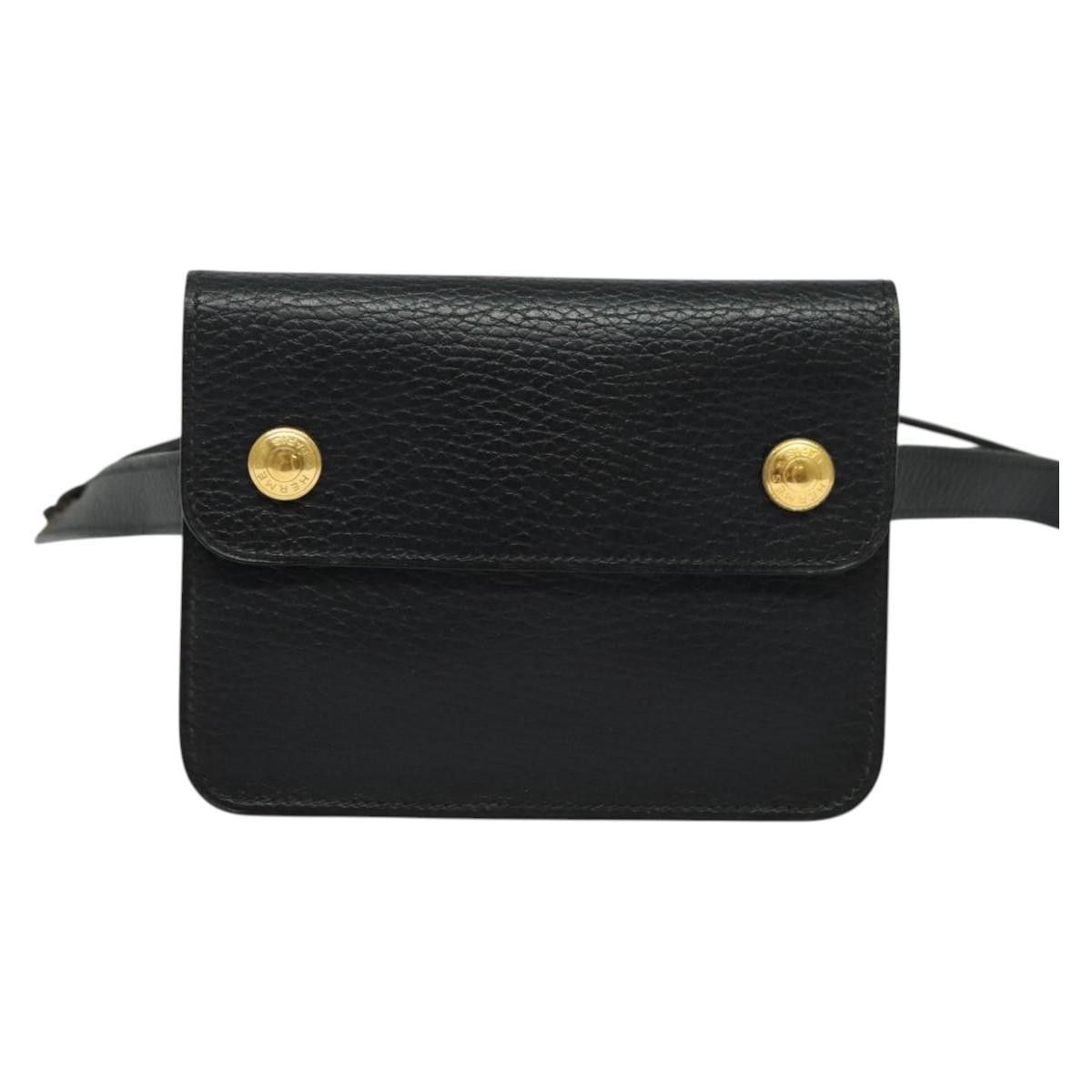 Hermes Hermes Pochette Green Waist Bag Leather Size ONE SIZE - 18 Thumbnail