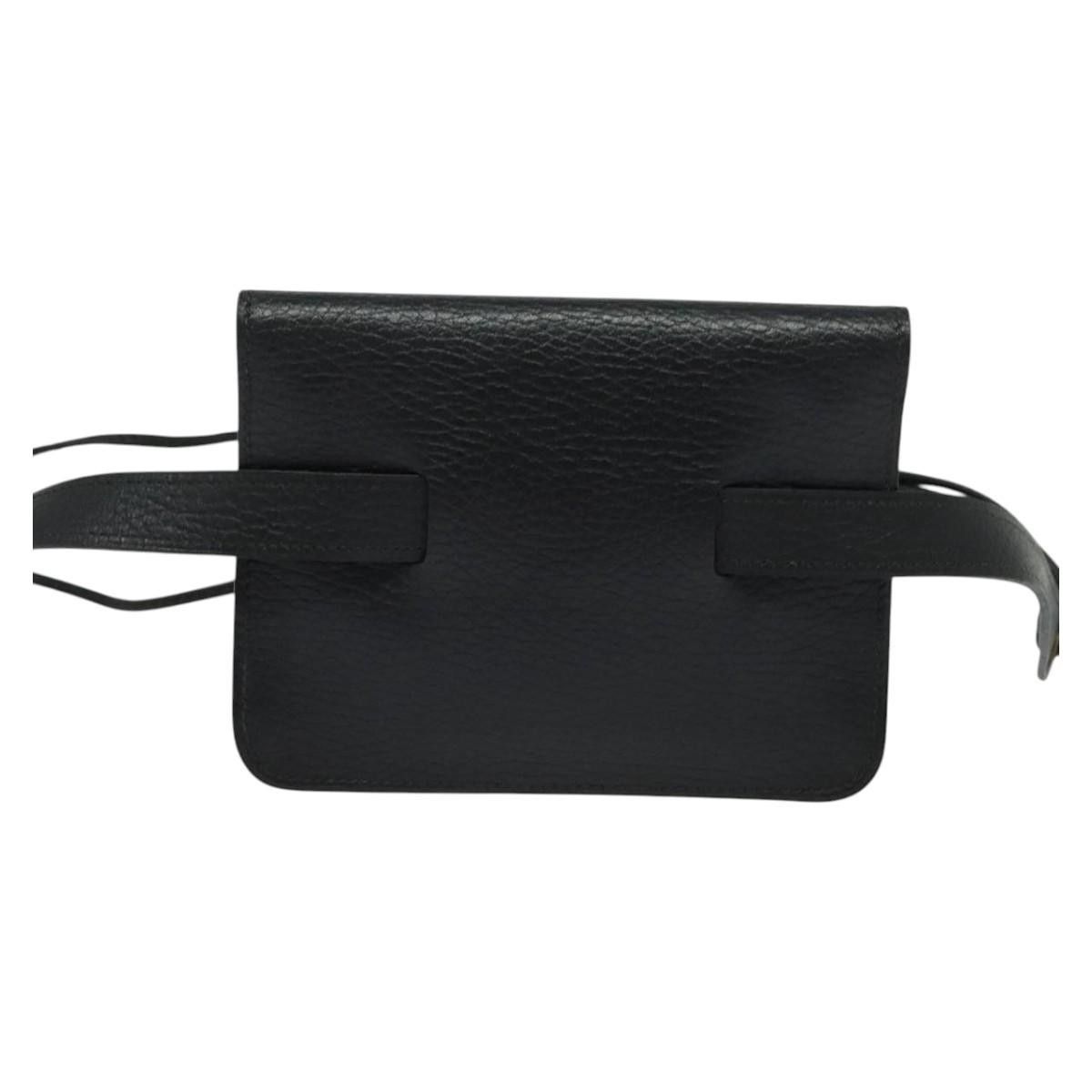 Hermes Hermes Pochette Green Waist Bag Leather Size ONE SIZE - 2 Thumbnail