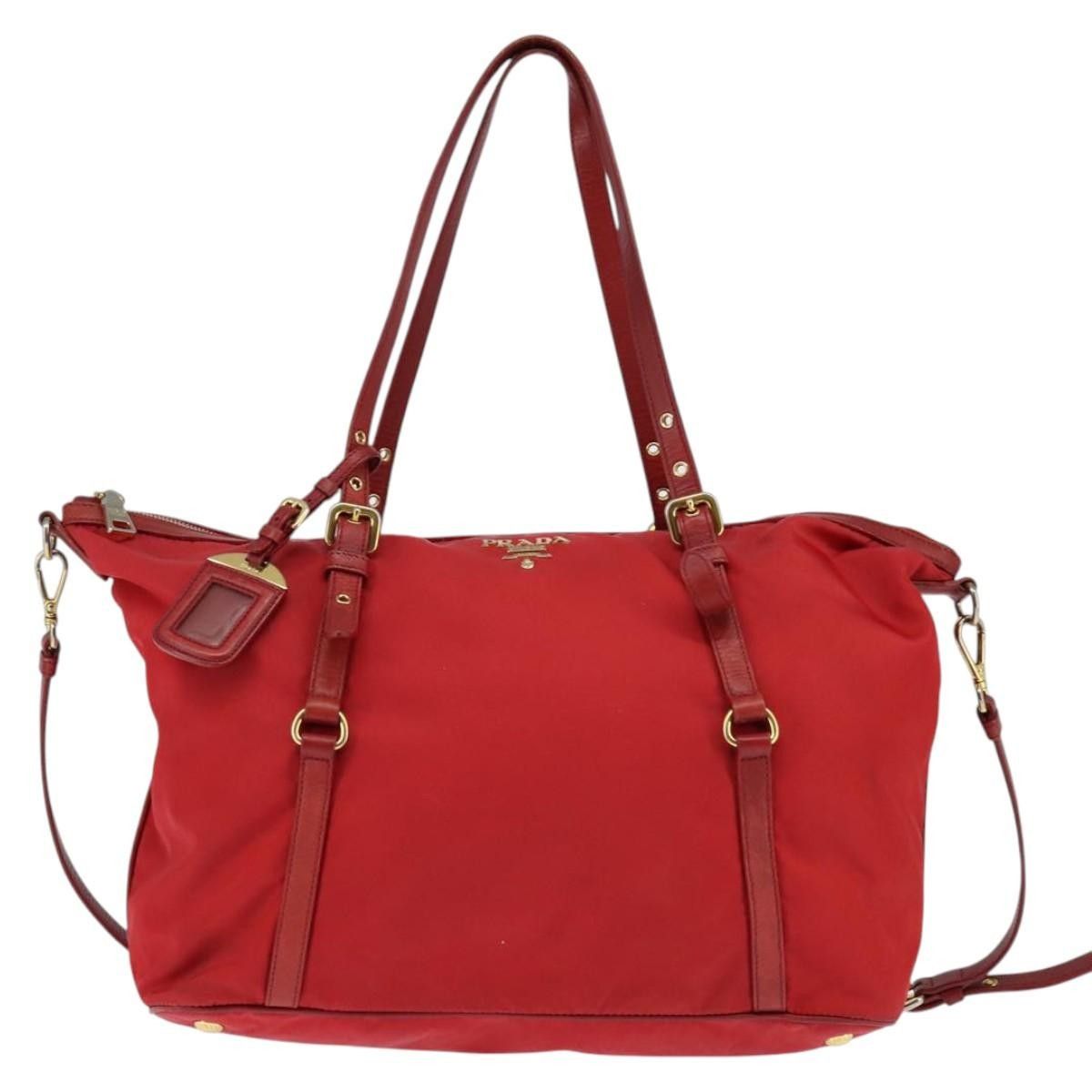 Prada Prada Convertible Logo Tote Tessuto Size ONE SIZE - 24 Thumbnail
