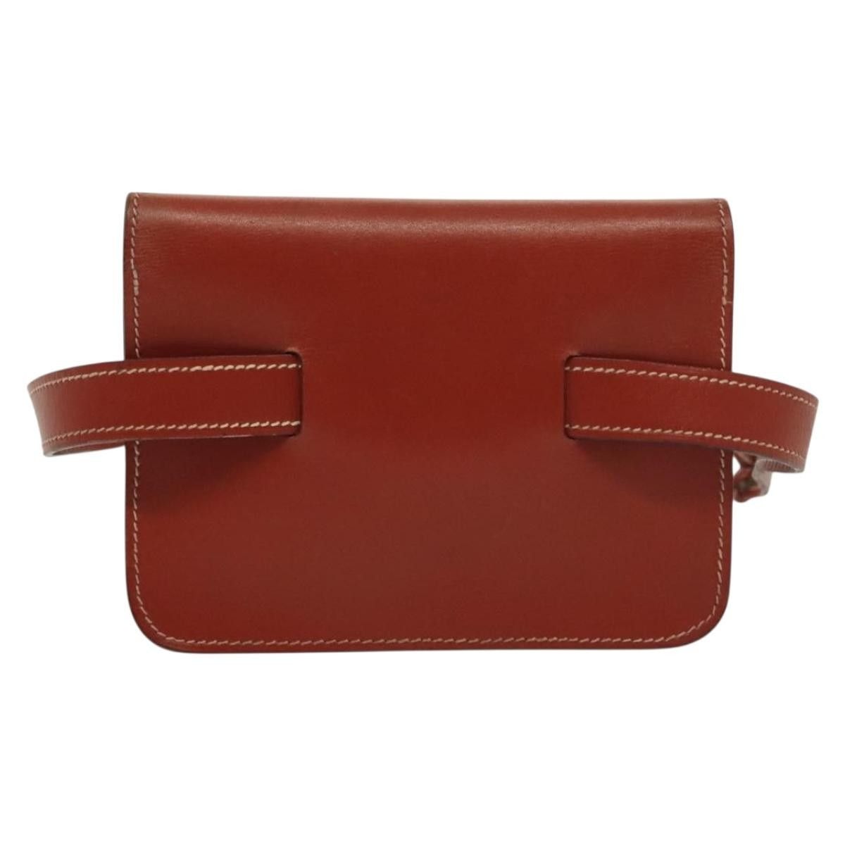 Hermes Hermes Pochette Green Waist Bag Leather Size ONE SIZE - 2 Thumbnail