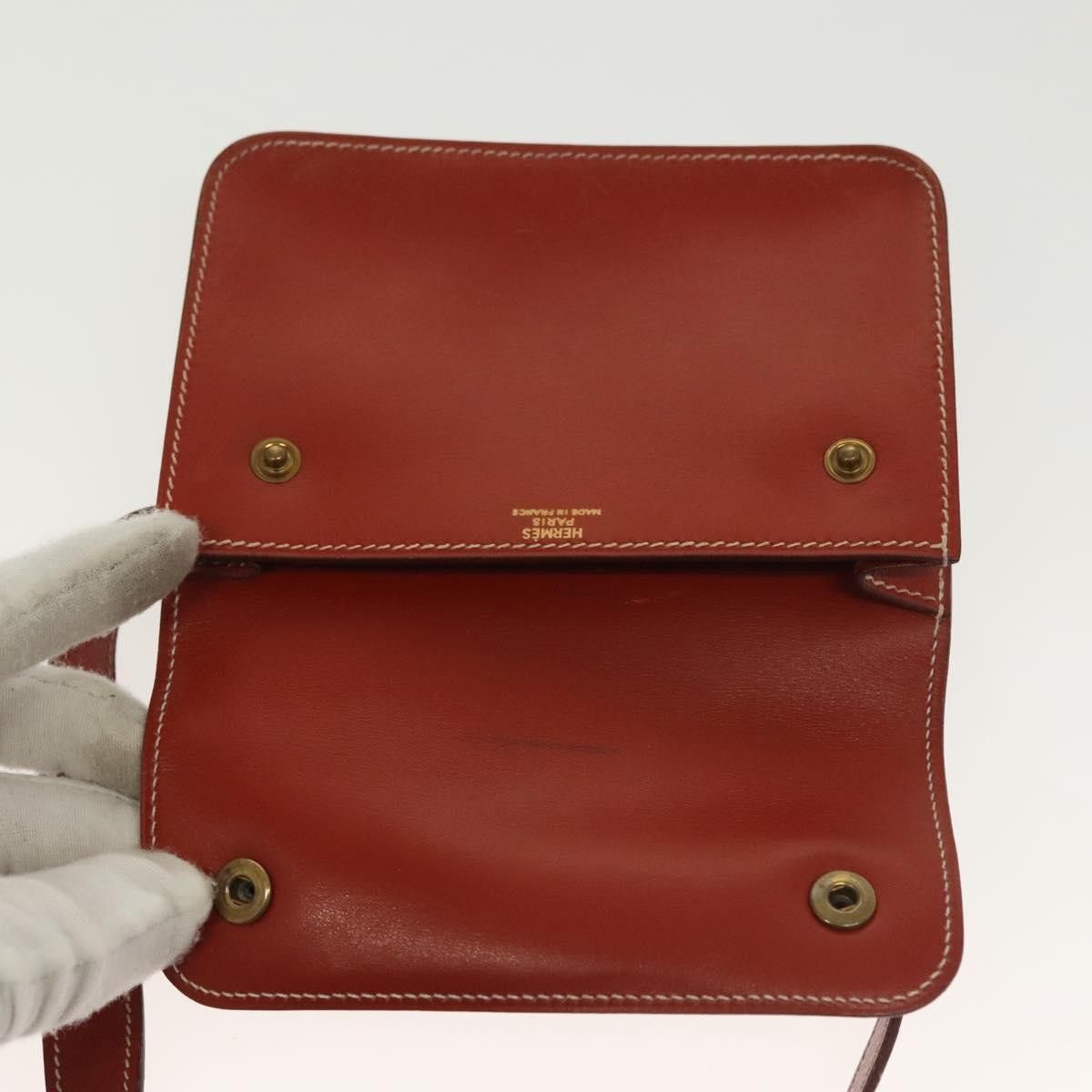 Hermes Hermes Pochette Green Waist Bag Leather Size ONE SIZE - 18 Thumbnail