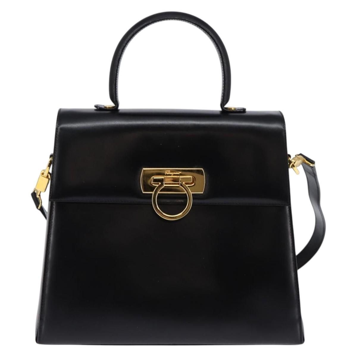 Salvatore Ferragamo Salvatore Ferragamo Gancini Convertible Top Handle Bag Leather Size ONE SIZE - 18 Thumbnail