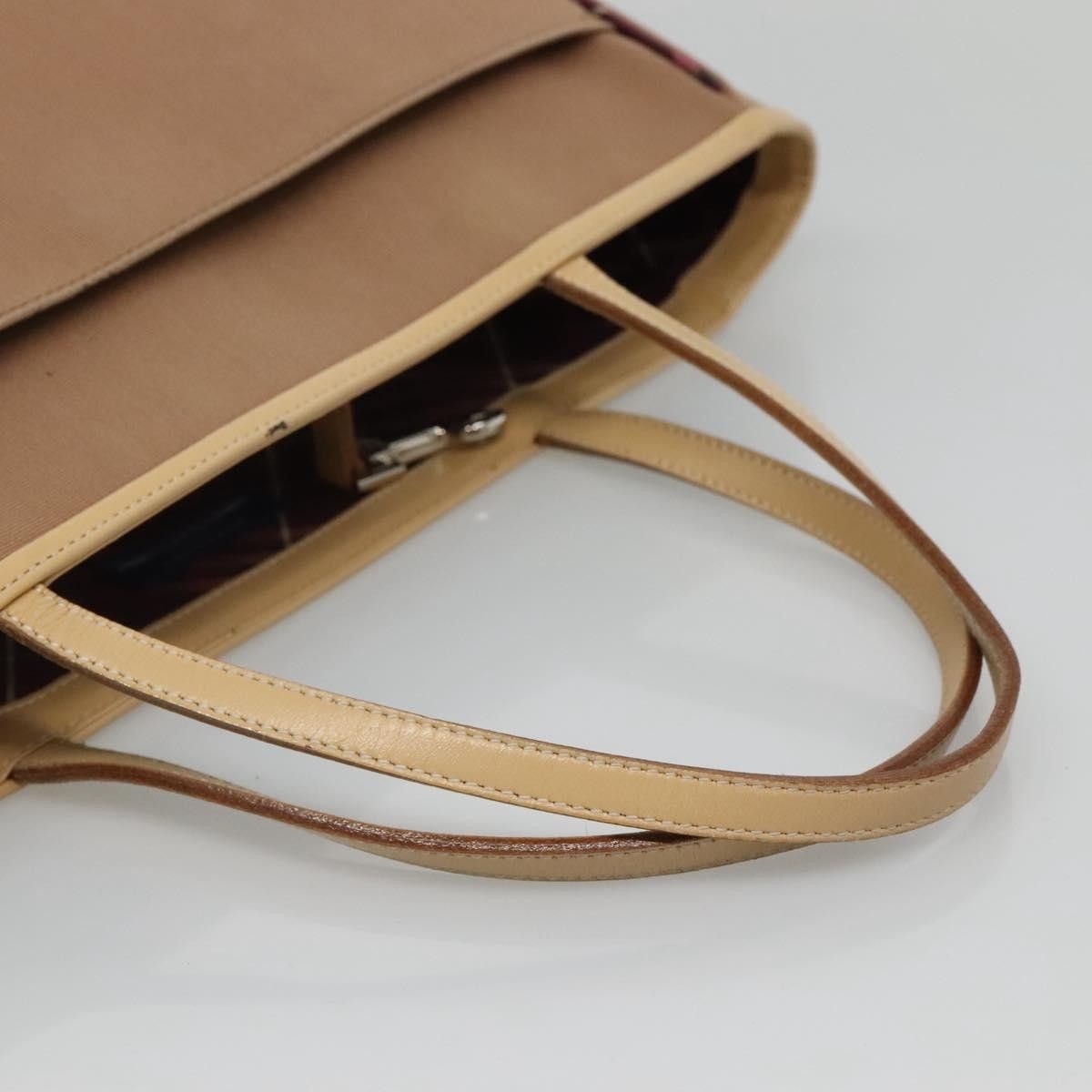 Burberry Burberry Nova Check Tote Leather Size ONE SIZE - 7 Thumbnail