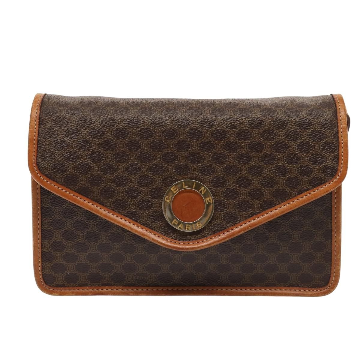 Celine Celine Vintage Macadam Circle Logo Shoulder Bag Canvas and Leather Size ONE SIZE - 19 Thumbnail