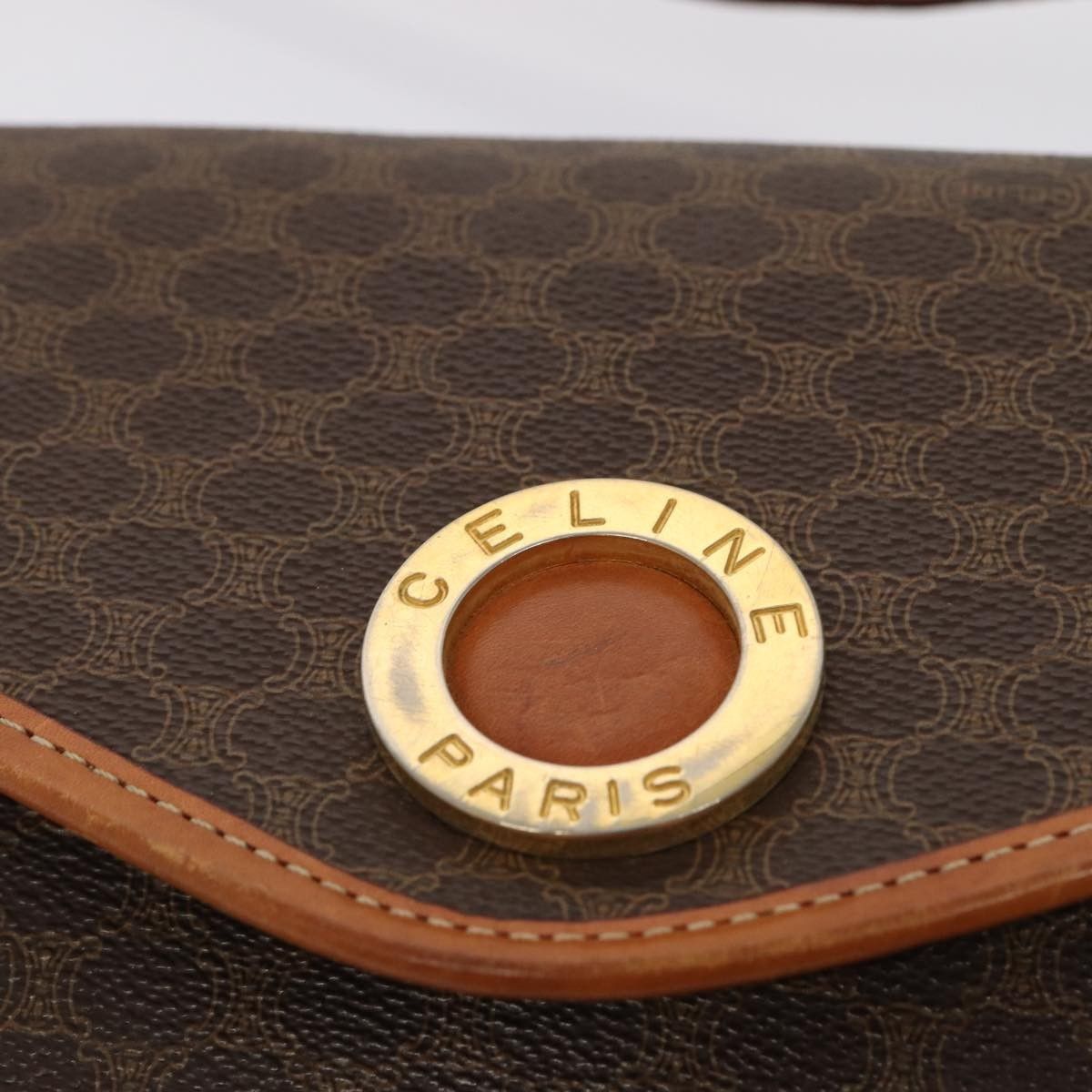 Celine Celine Vintage Macadam Circle Logo Shoulder Bag Canvas and Leather Size ONE SIZE - 13 Thumbnail